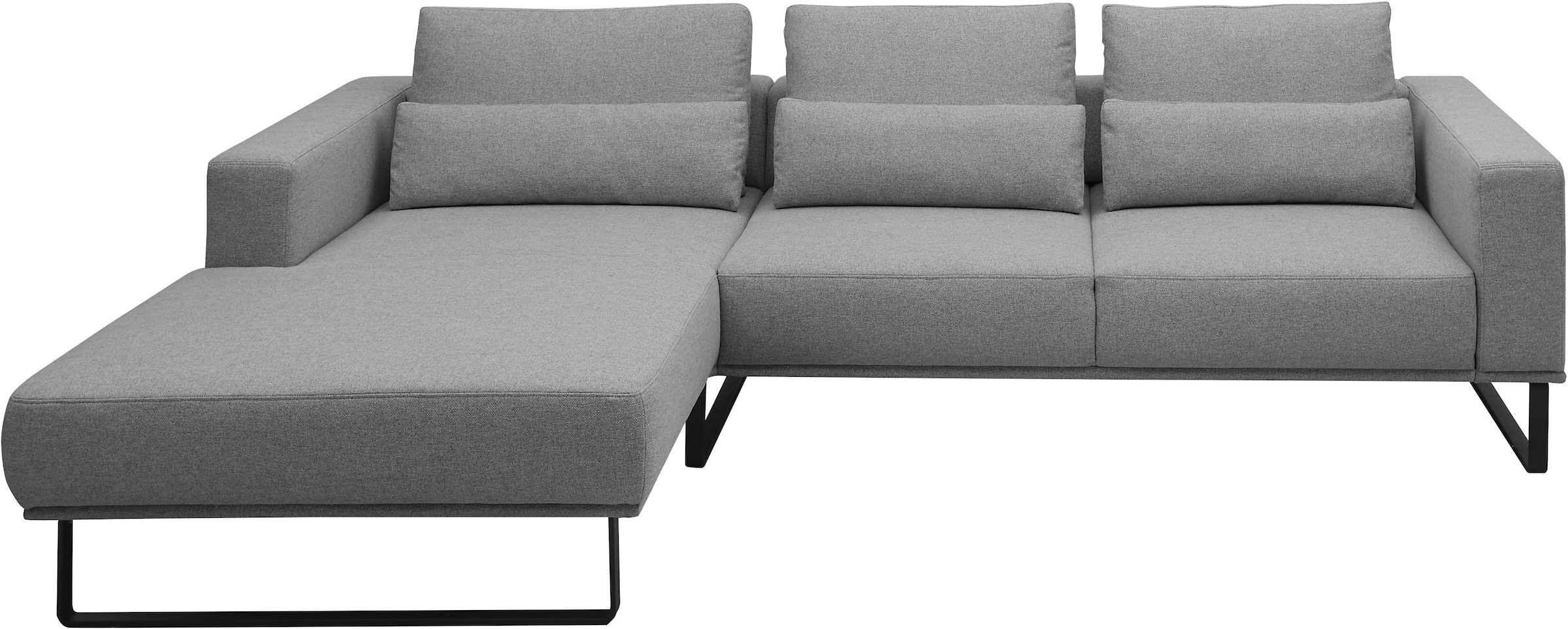 Musterring Ecksofa "JustB PM100" Auf schwarzen Metallkufen, 292 cm breit - erhältlich in 6 Farben