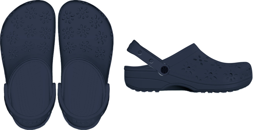 Crocs Clog »Classic Floral Cut Out Clog«, Sandale, Sommerschuh, Loafer mit Lüftungsöffnungen in Blütenstruktur