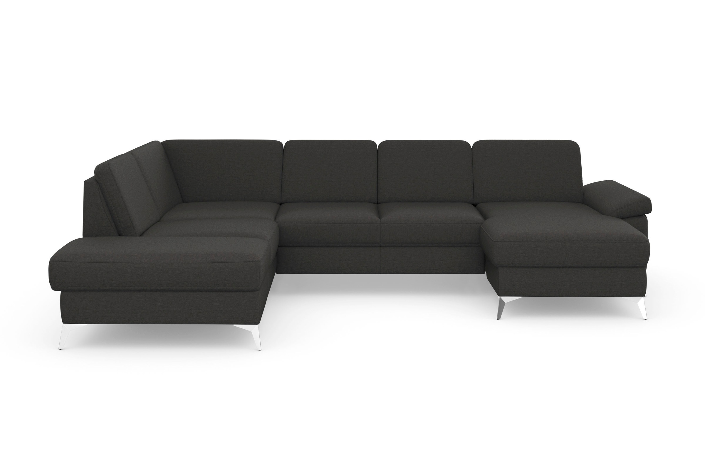 sit&more Wohnlandschaft »Padua U-Form«, inklusive Sitztiefenverstellung, Armteilfunktion und Federkern