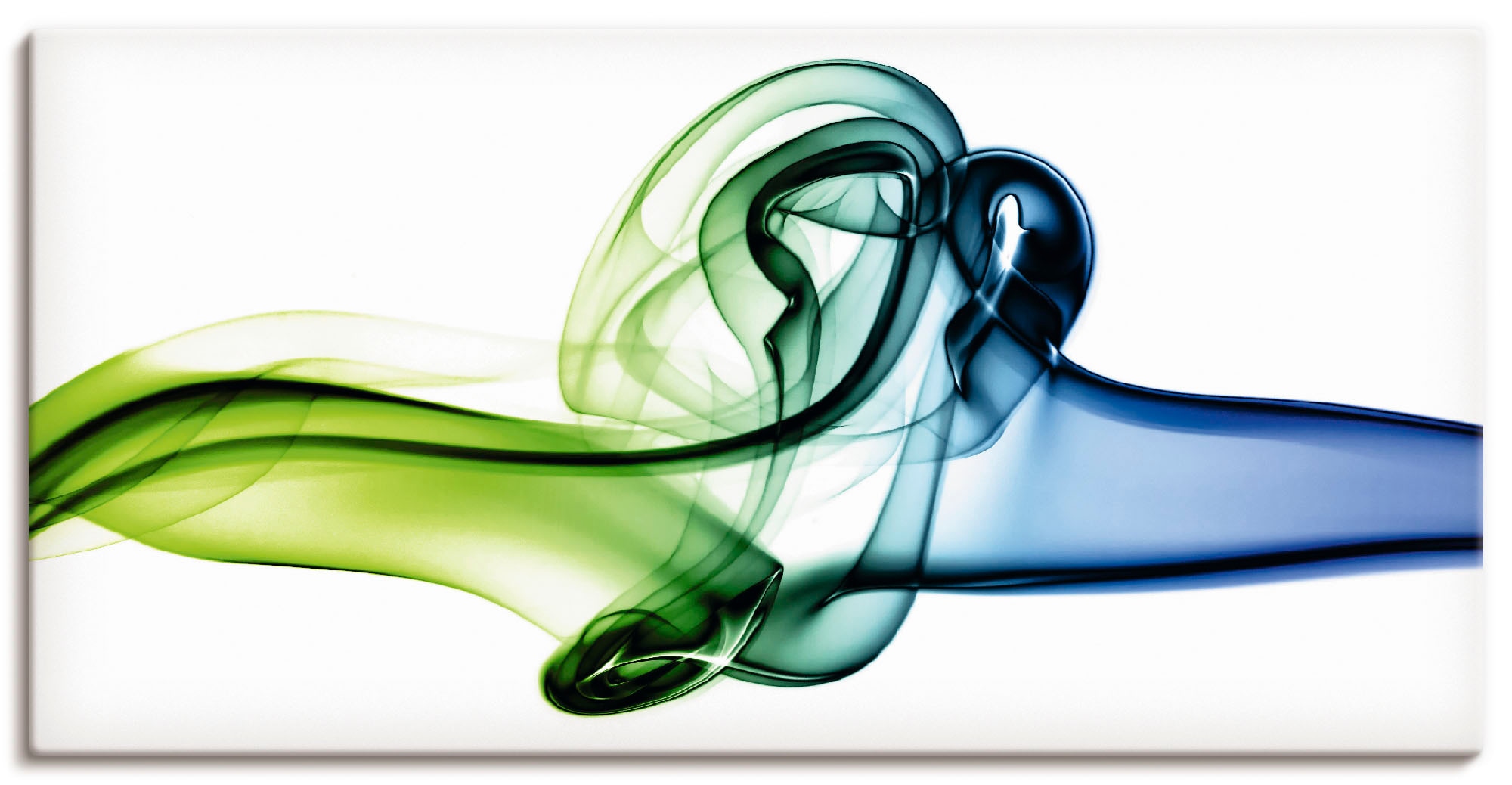 Artland "Aufeinanderprallen von blau und grün" Muster 1 Stk. tlg. auf Holzr günstig online kaufen