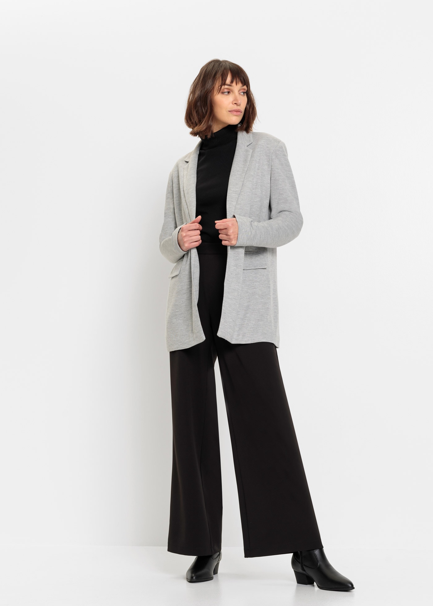 bonprix Jerseyblazer »Langer Jersey-Blazer mit Taschen«, Langer Jersey-Blazer mit Taschen
