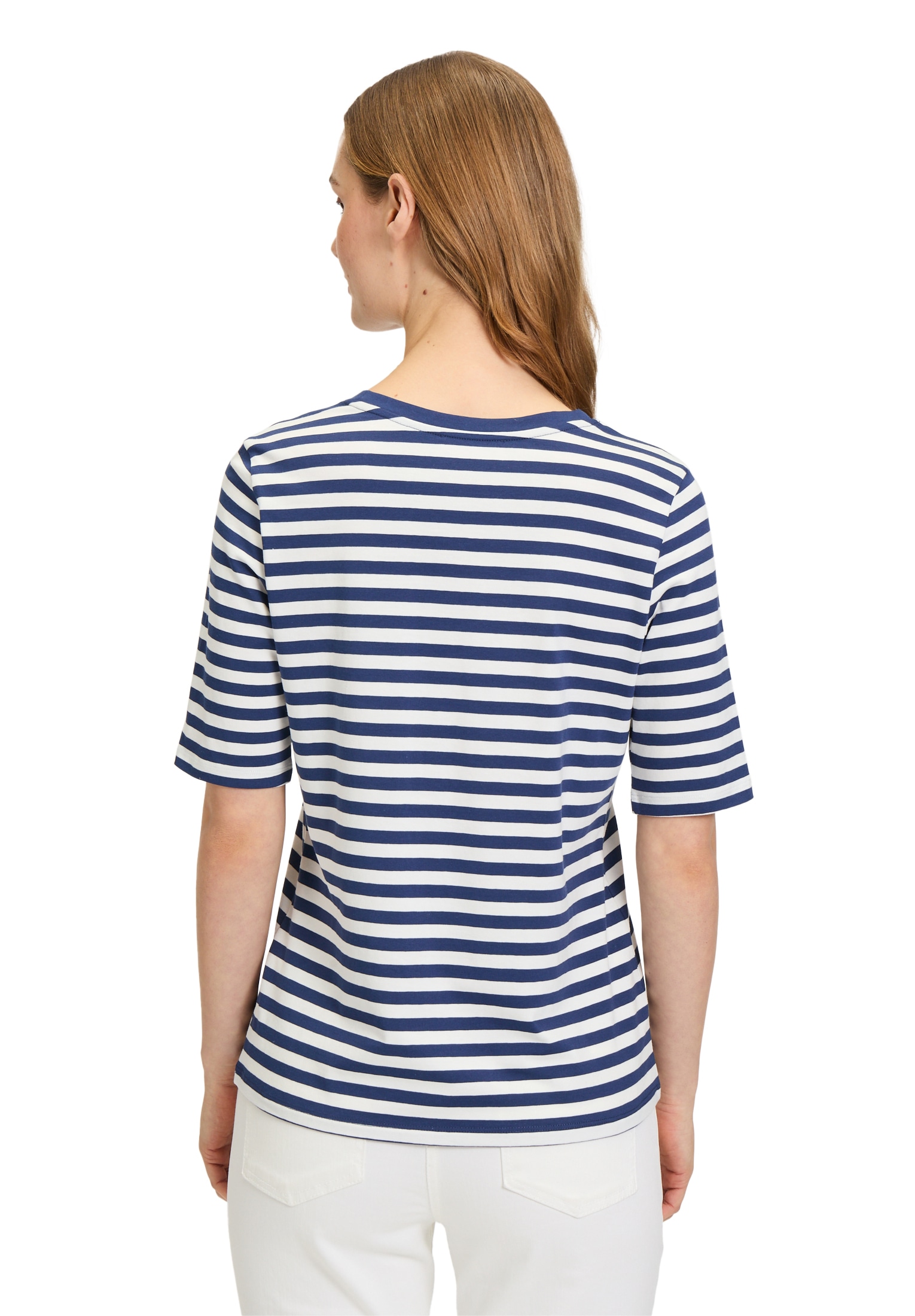 Betty Barclay Kurzarmshirt »Betty Barclay Damen Basic Shirt mit Streifen«, (1 tlg.), Material