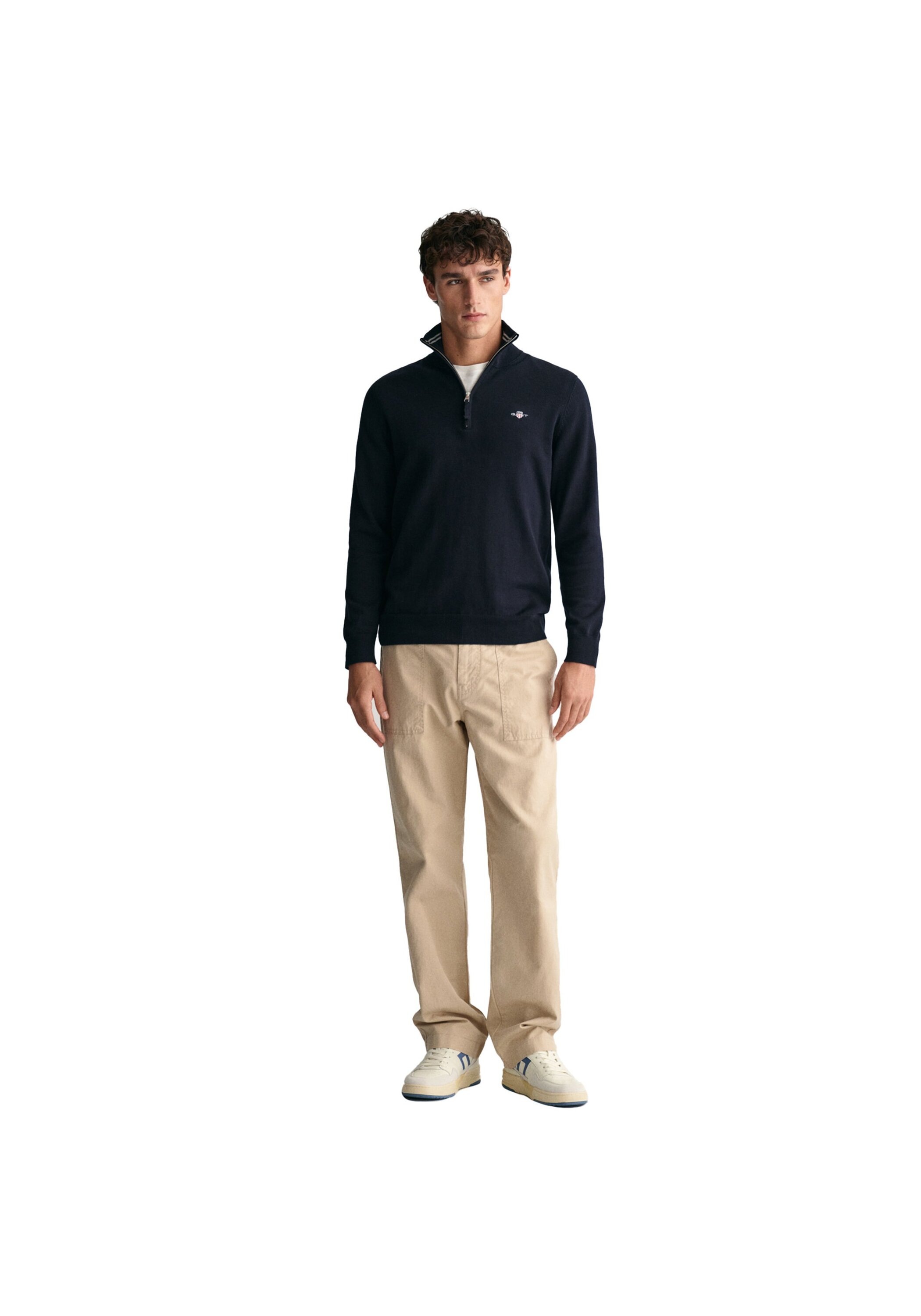 Gant Sweater »Strickpullover CLASSIC COTTON HALF ZIP«