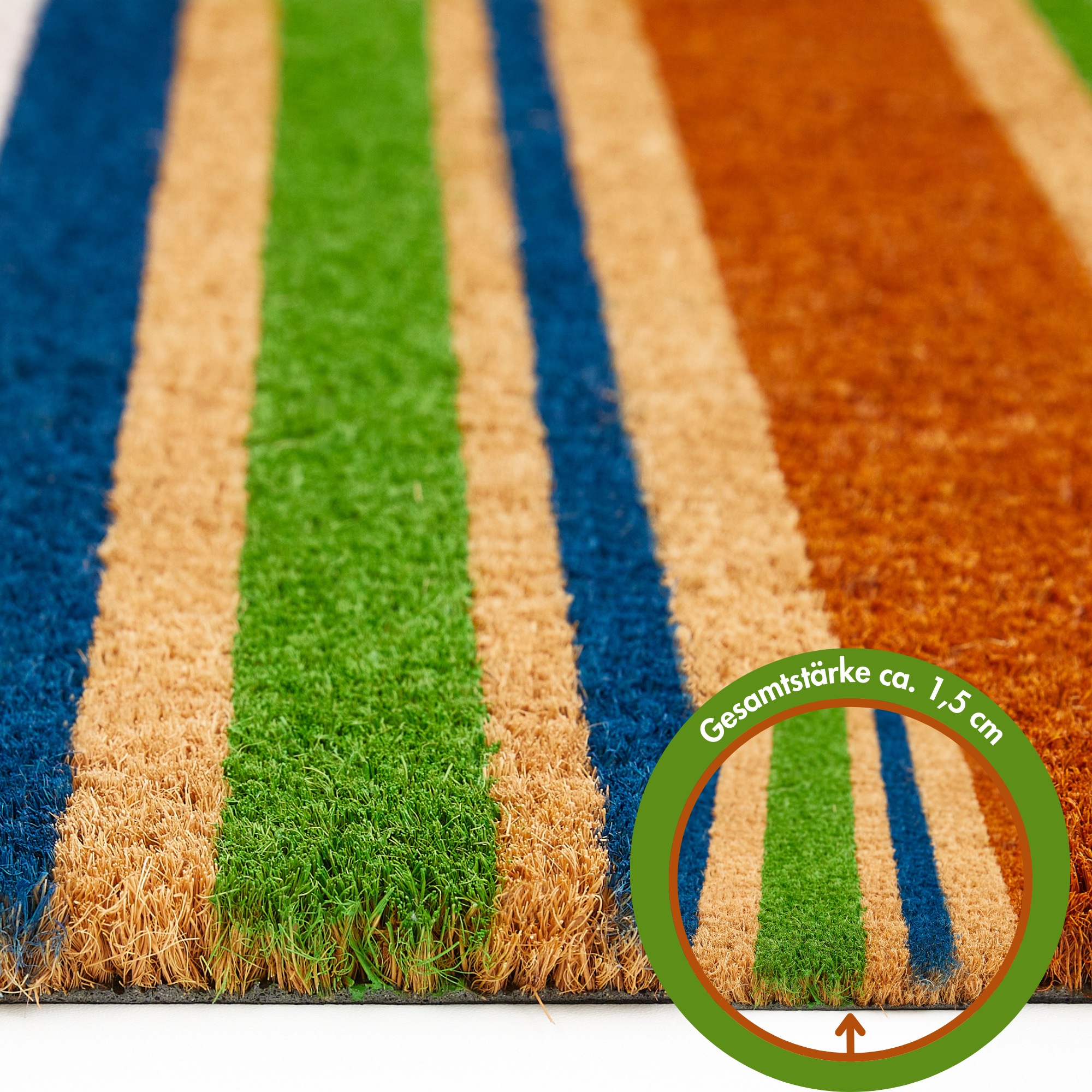 ANDIAMO Kokos Doormat Multicolor 40x60 cm 3