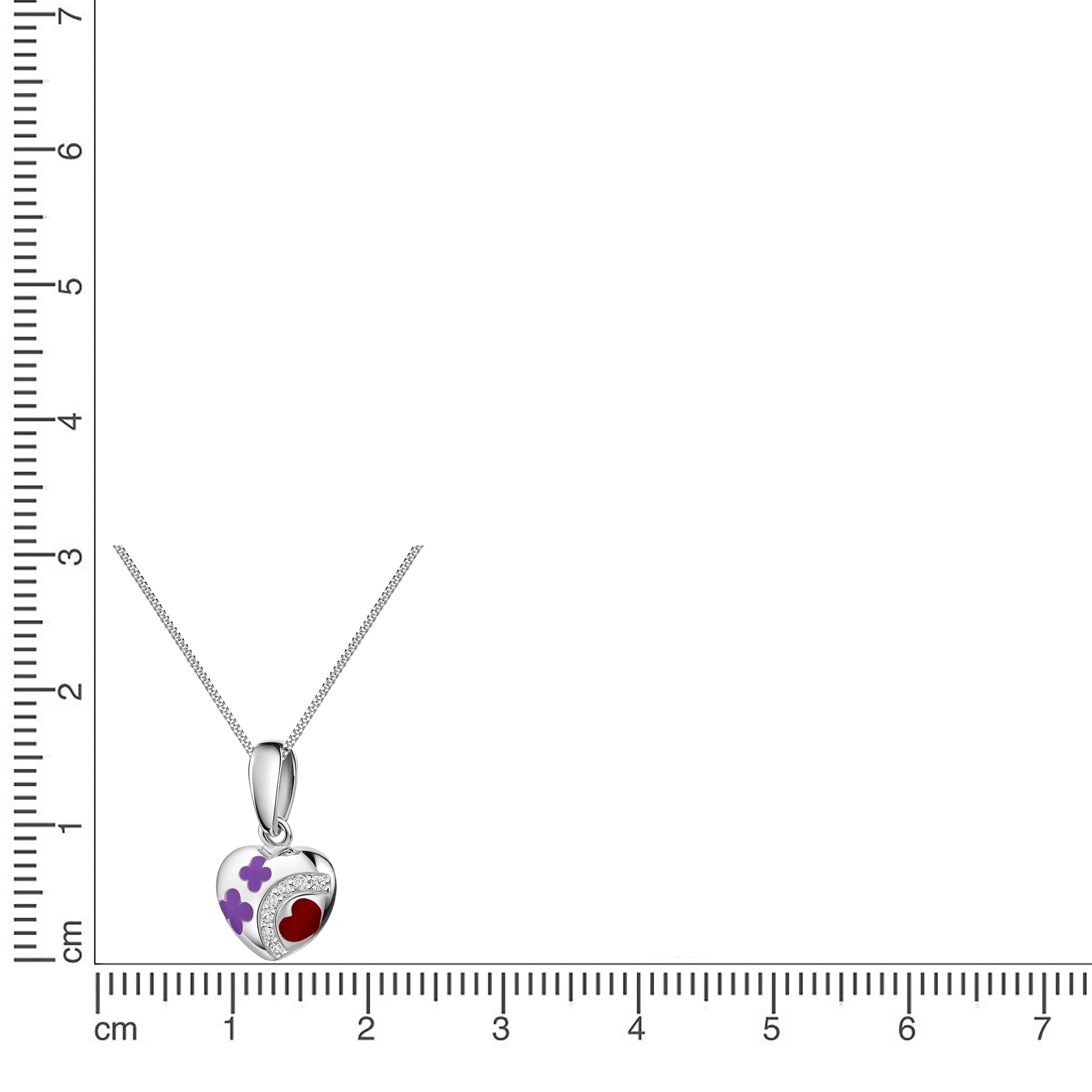 Zeeme Kette mit Anhänger »925/- Sterling Silber Herz«