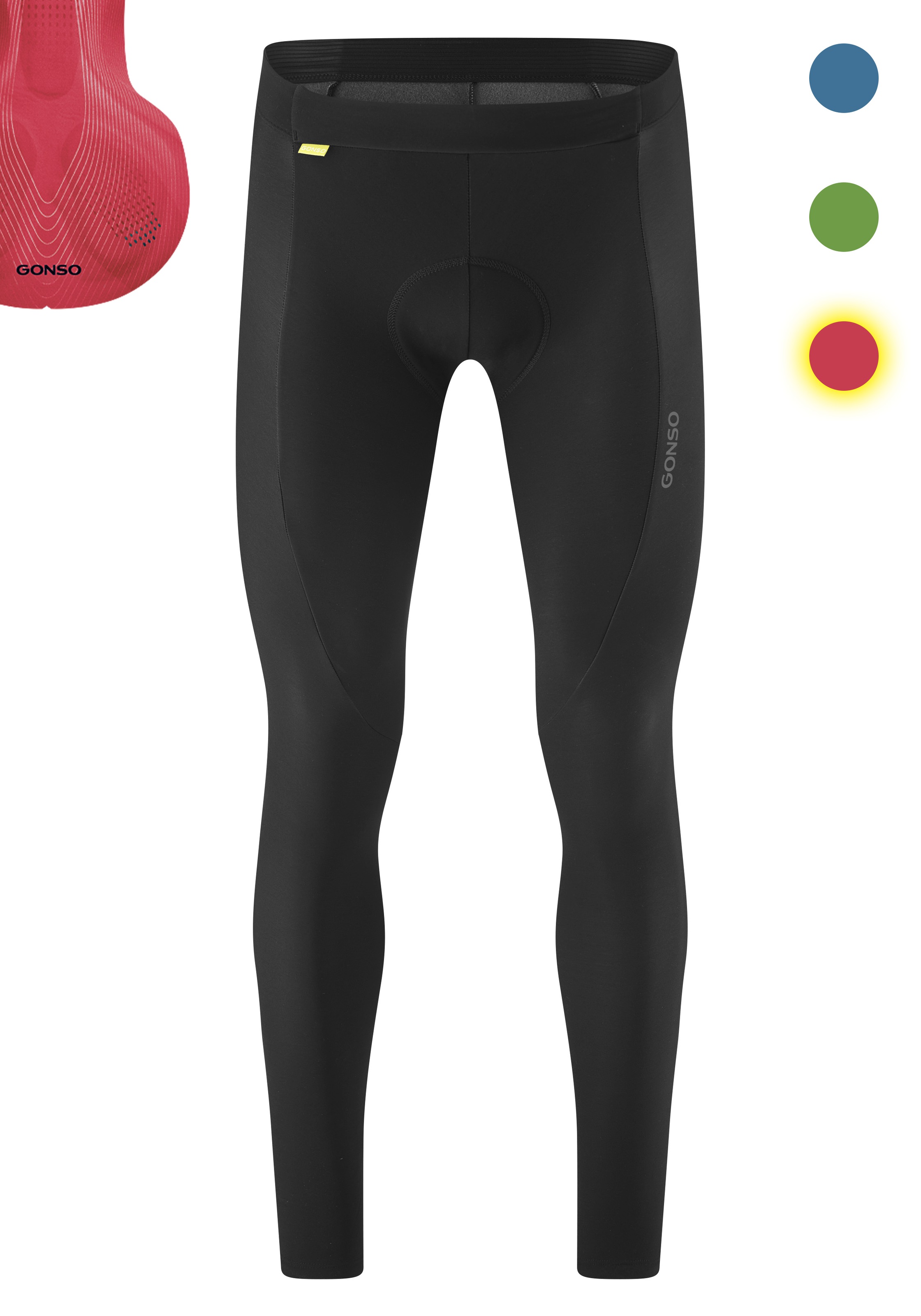 Gonso Fahrradhose "Sitivo Tight M" Herren Radhose, Radlerhose mit speziellem Sitzpolster, Tight Fit