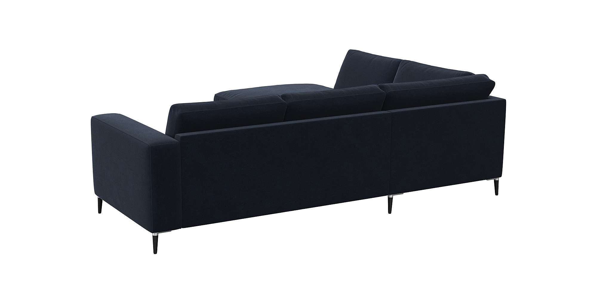 Thumbnail - FLEXLUX Ecksofa "Fiore, bequem und komfortabel, zeitlos, OTTOs Choice, L-Form" breite Armlehnen, Füße Alu/schwarz, B/T 2...