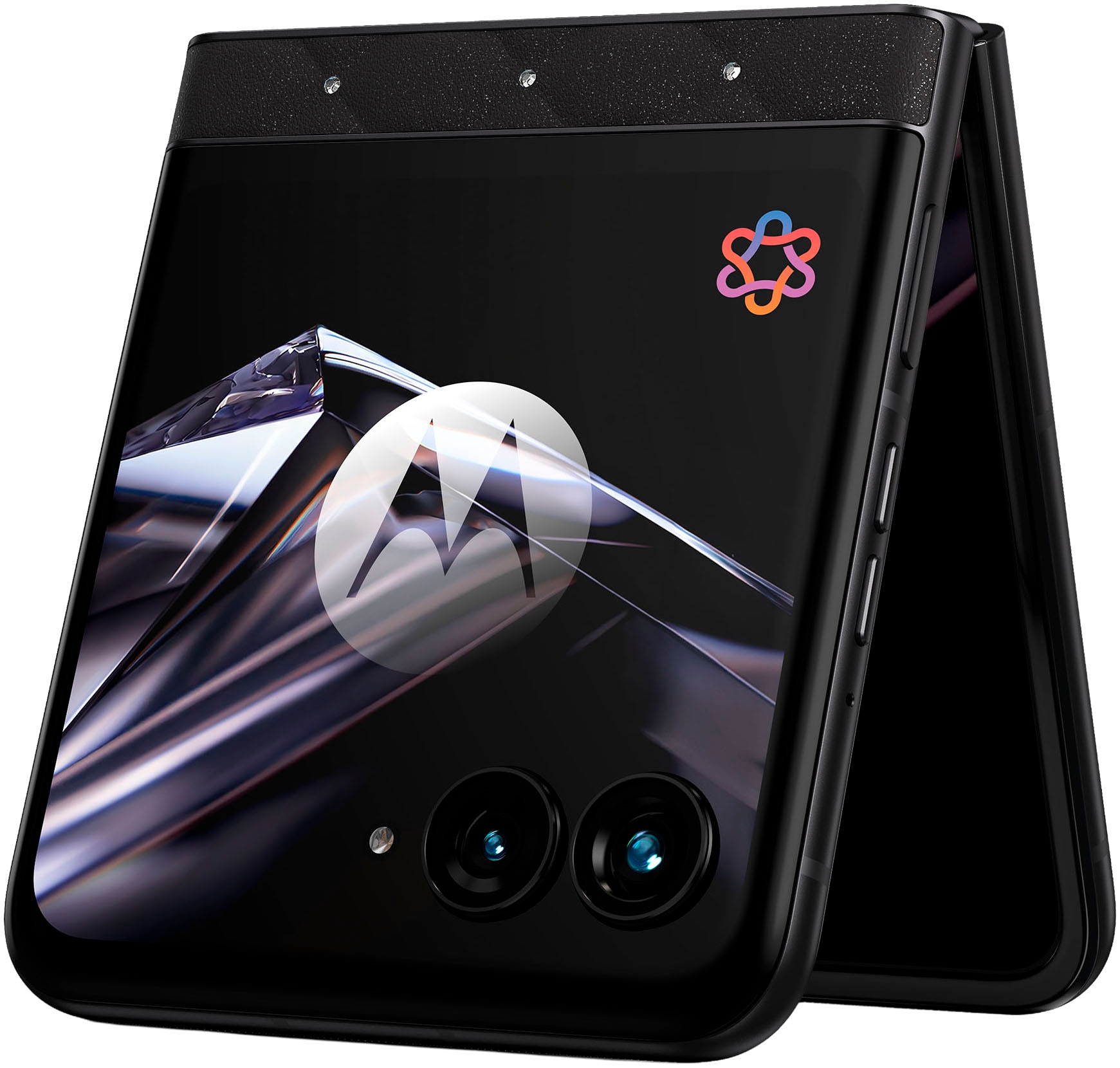 Motorola Smartphone »razr 70 256GB Swarovski Edition« PANTONE® Meteorite