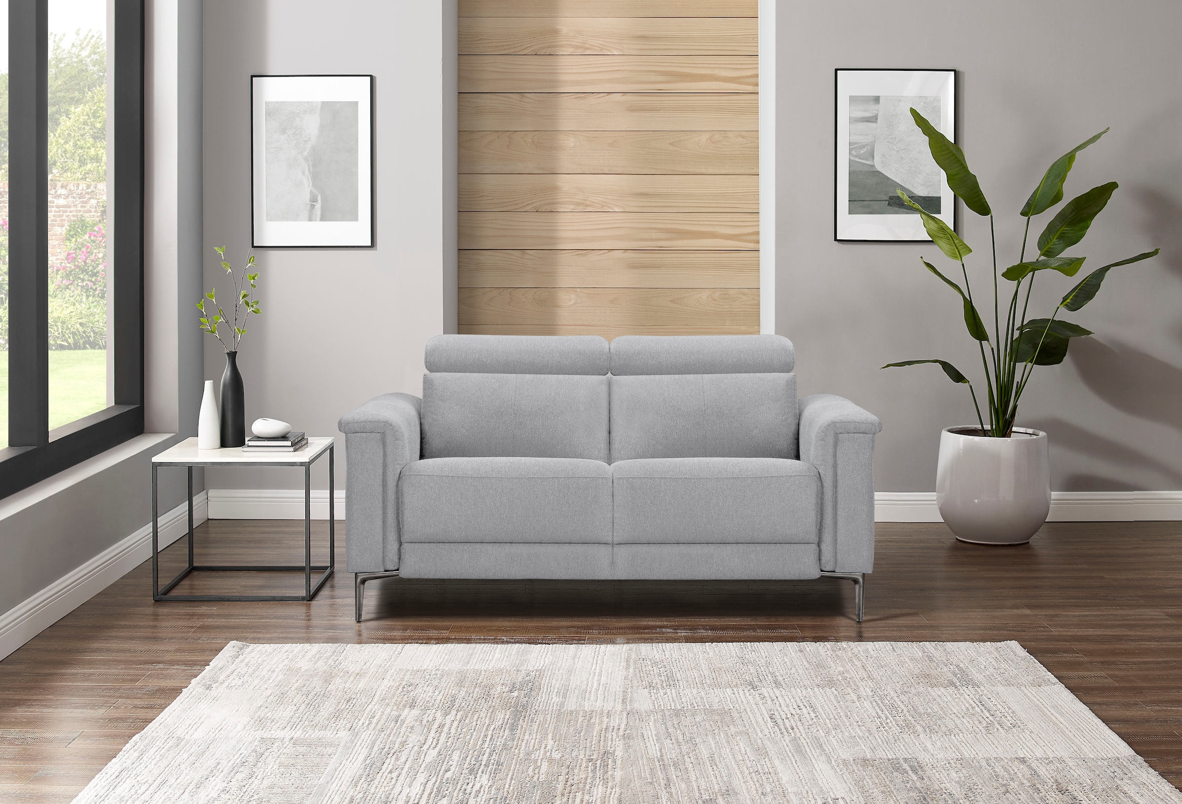 Places of Style 2-Sitzer »Lund«, manueller od. elektrischer Relaxfunktion und USB-A
