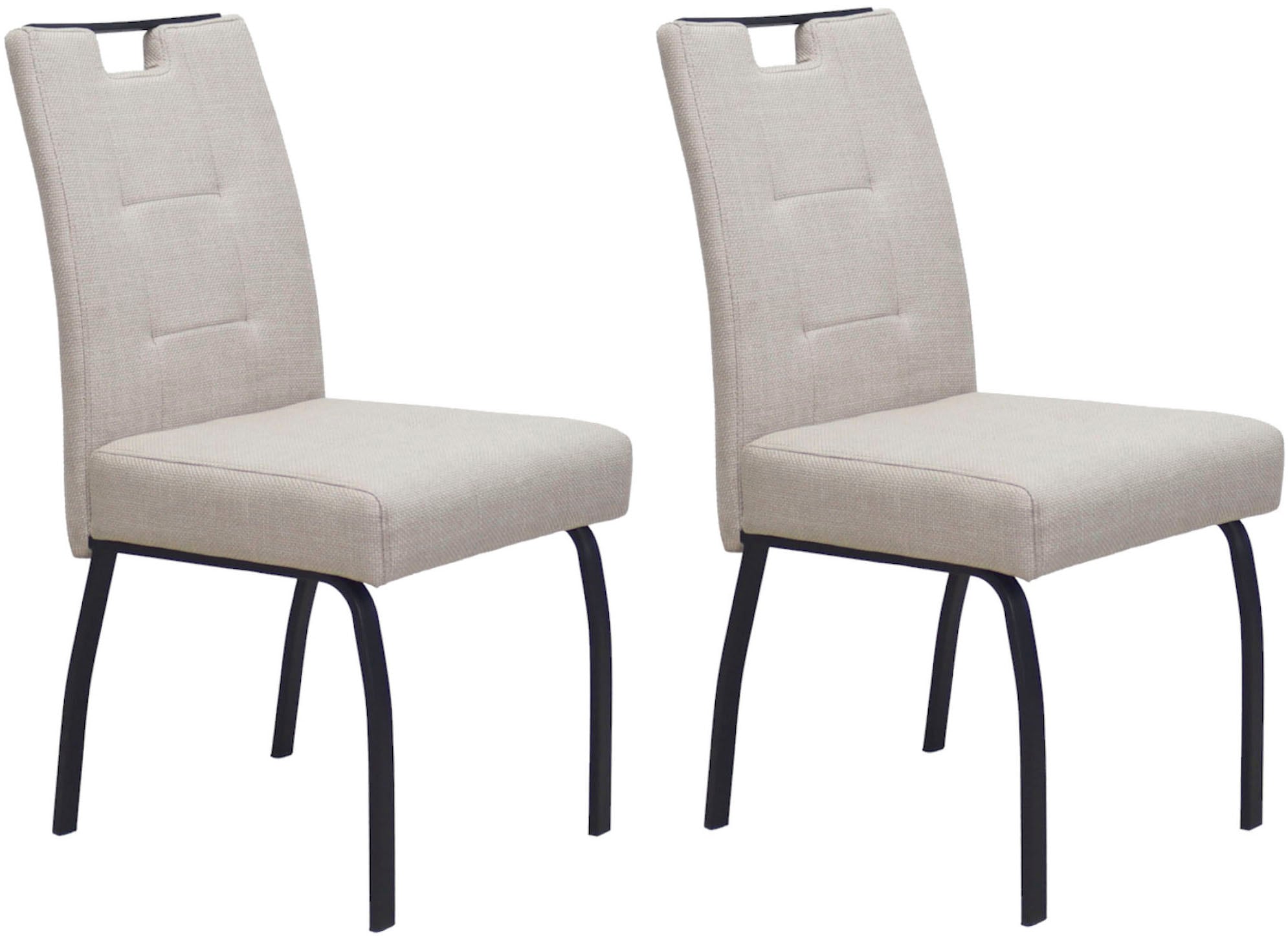 HELA 4-Fußstuhl "LINZ, Esszimmerstuhl, Komfortstuhl" (Set) 2 Stk.XL-Sitz,el günstig online kaufen