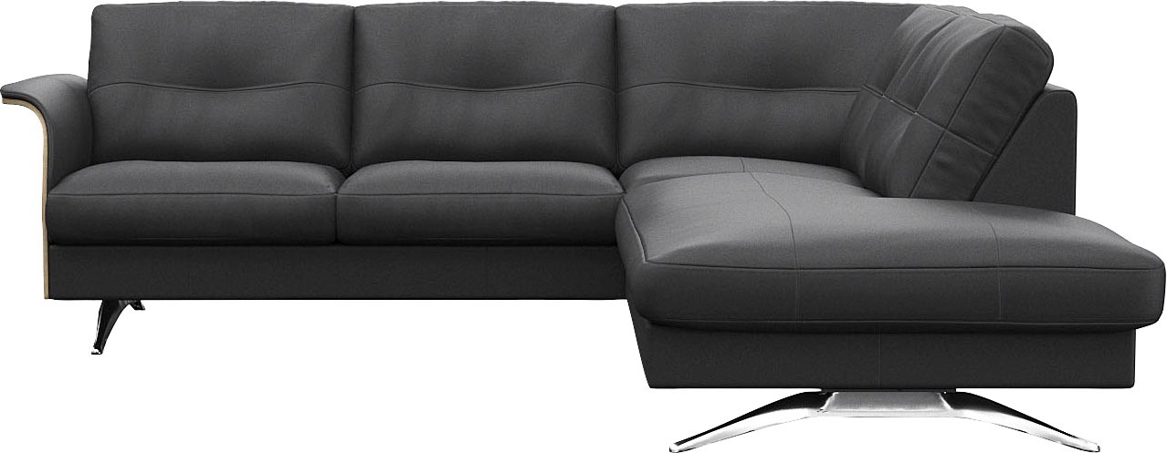 FLEXLUX Ecksofa "Glow, super bequem durch hochwertigem Sitzaufbau mit Feder günstig online kaufen