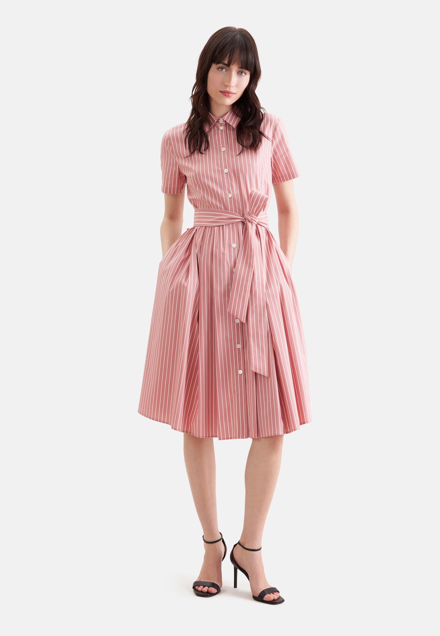 seidensticker Sommerkleid 1/1 Kragen Gestreift