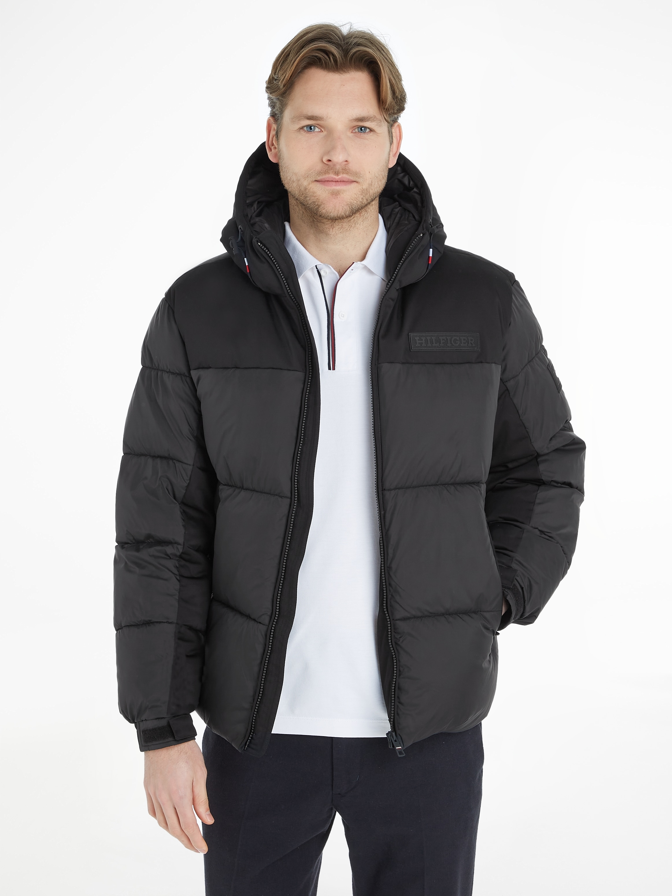 Tommy Hilfiger Steppjacke "NEW YORK HOODED JACKET", mit Kapuze, hochgeschlo günstig online kaufen