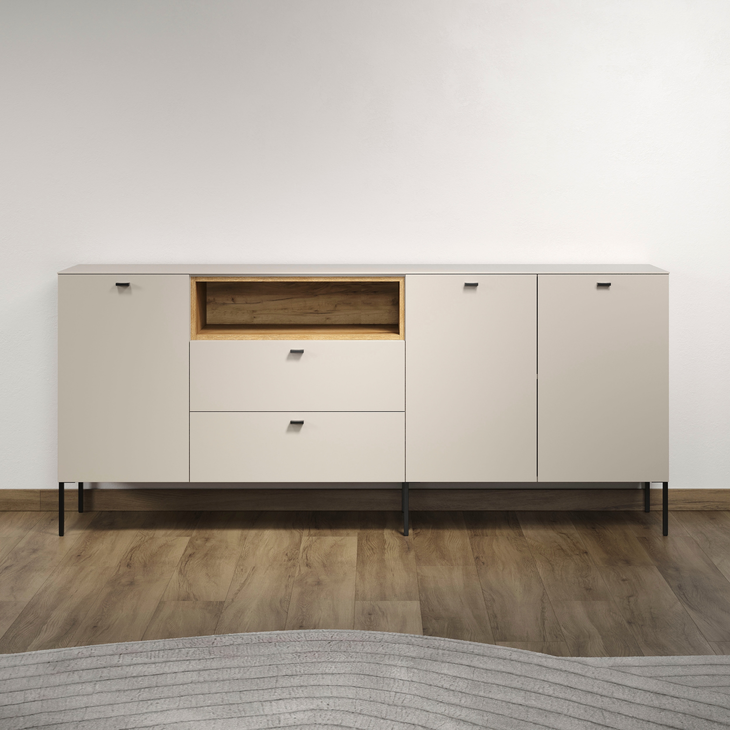 Places of Style Sideboard "San Pedro", (1 St.), Anrichte mit Griffen und Fü günstig online kaufen