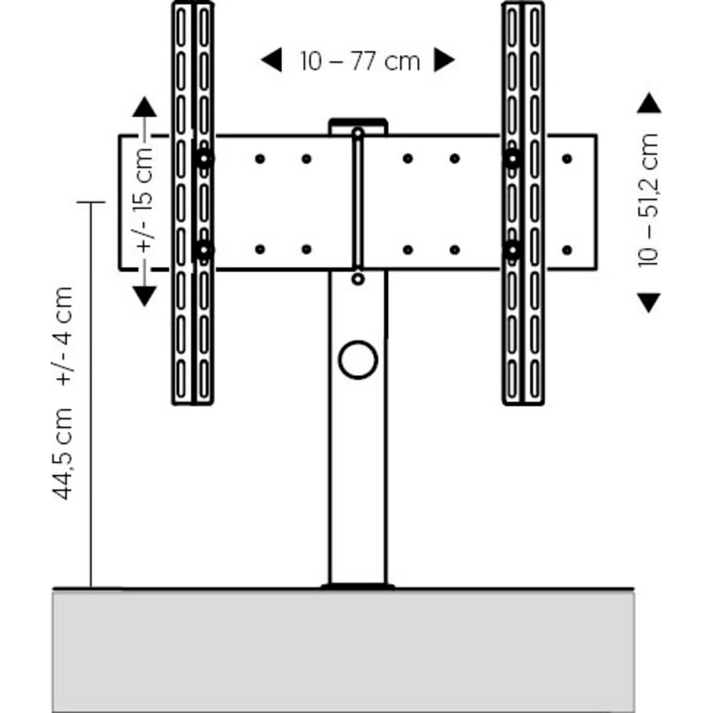 JUST by Spectral Lowboard »Just Racks«, JRL 1104T, Breite 111 cm, wahlweise mit Komplett- oder Soundpaket