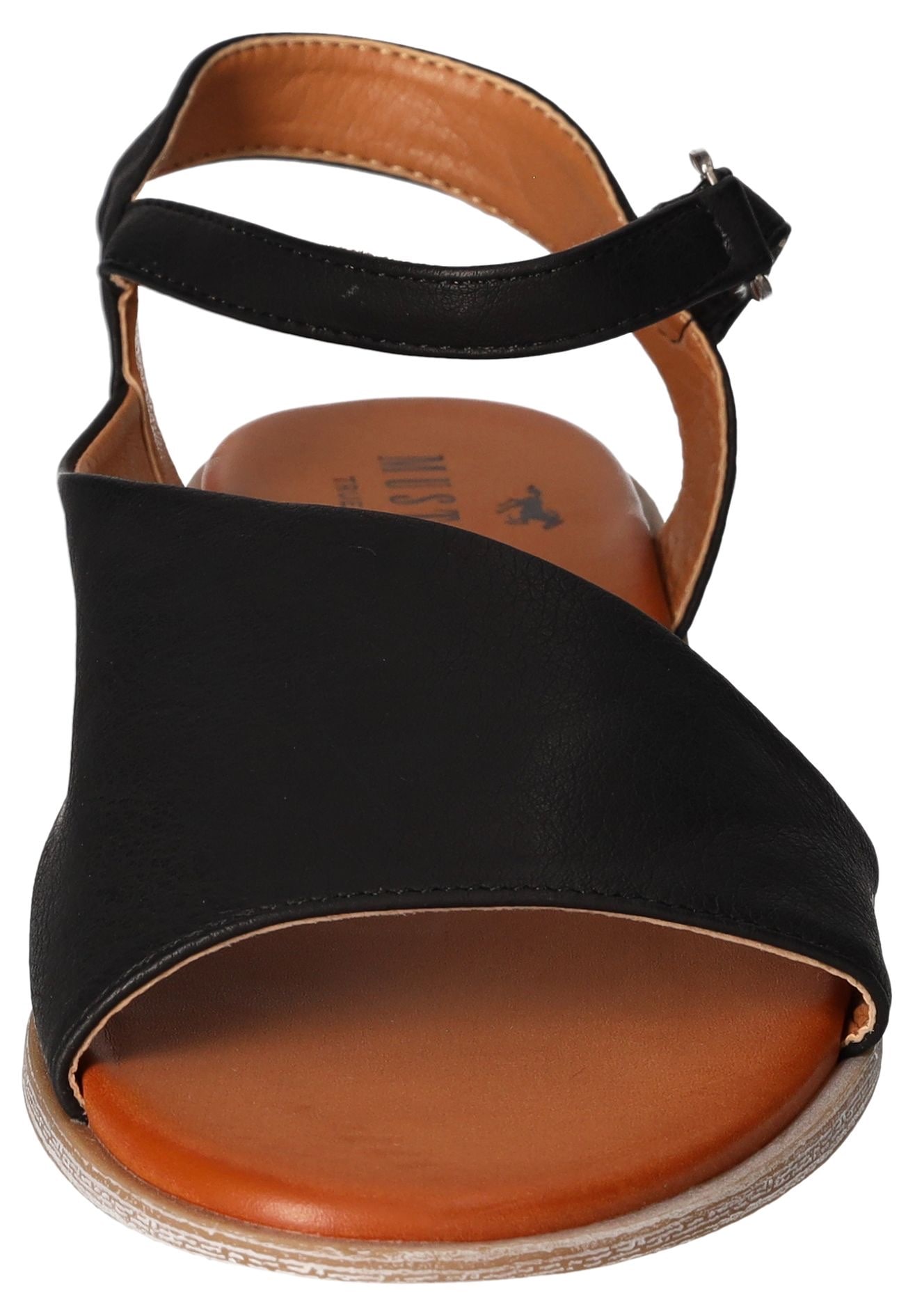Mustang Shoes Sandale, Sommerschuh, Sandalette, Riemchensandale in asymmetrischer Form