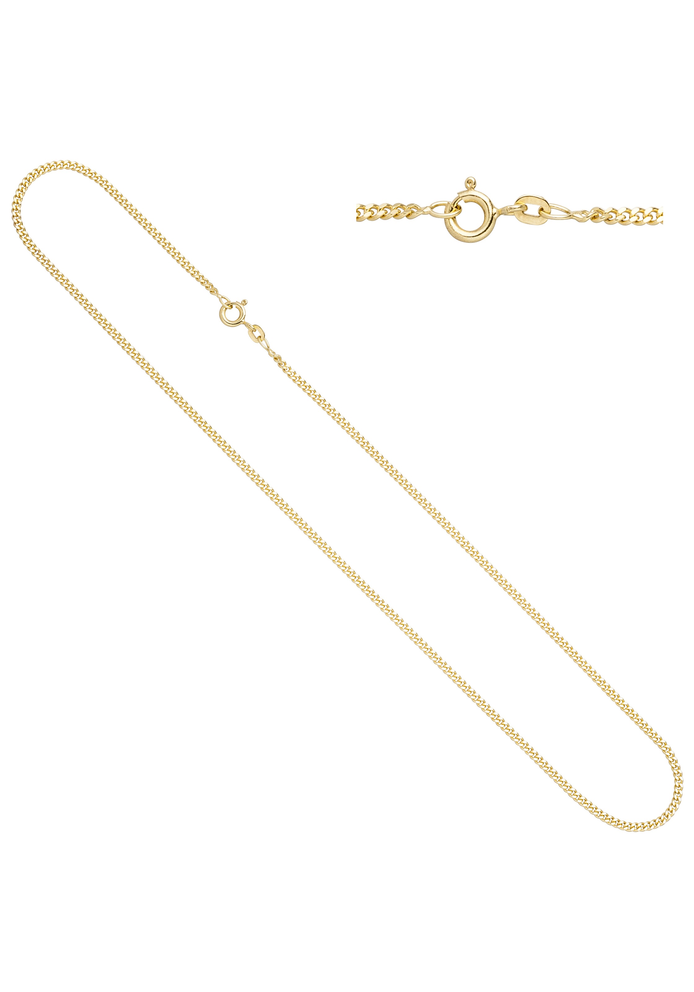 Goldkette JOBO "Panzerkette 2,1 mm" Gr. 70, gelbgold 333, Halsketten, Damen, 70cm, Gelbgold 333, Goldkette, 8 Karat 333 Gold