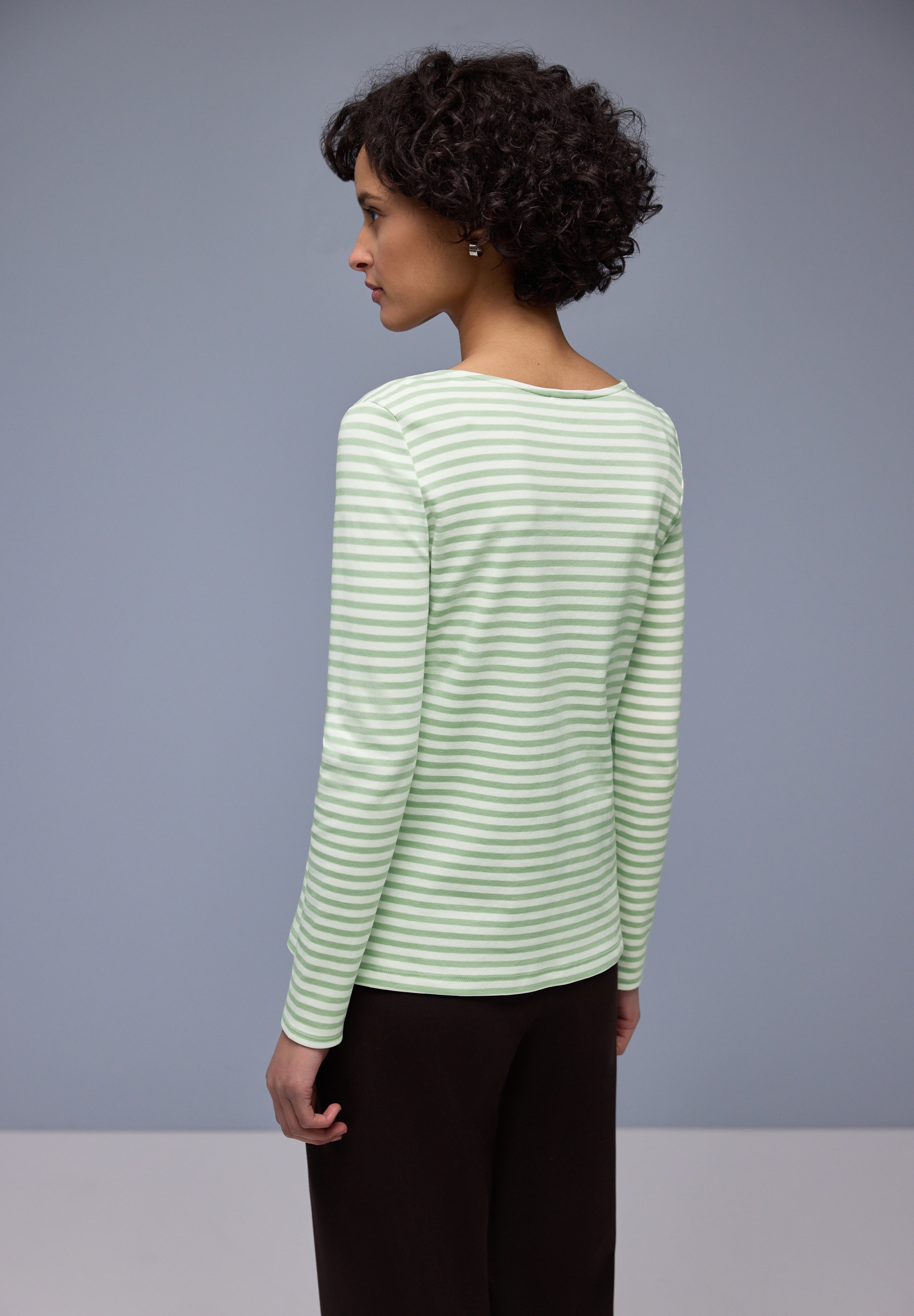 STREET ONE Langarmshirt in Streifen-Optik günstig online kaufen