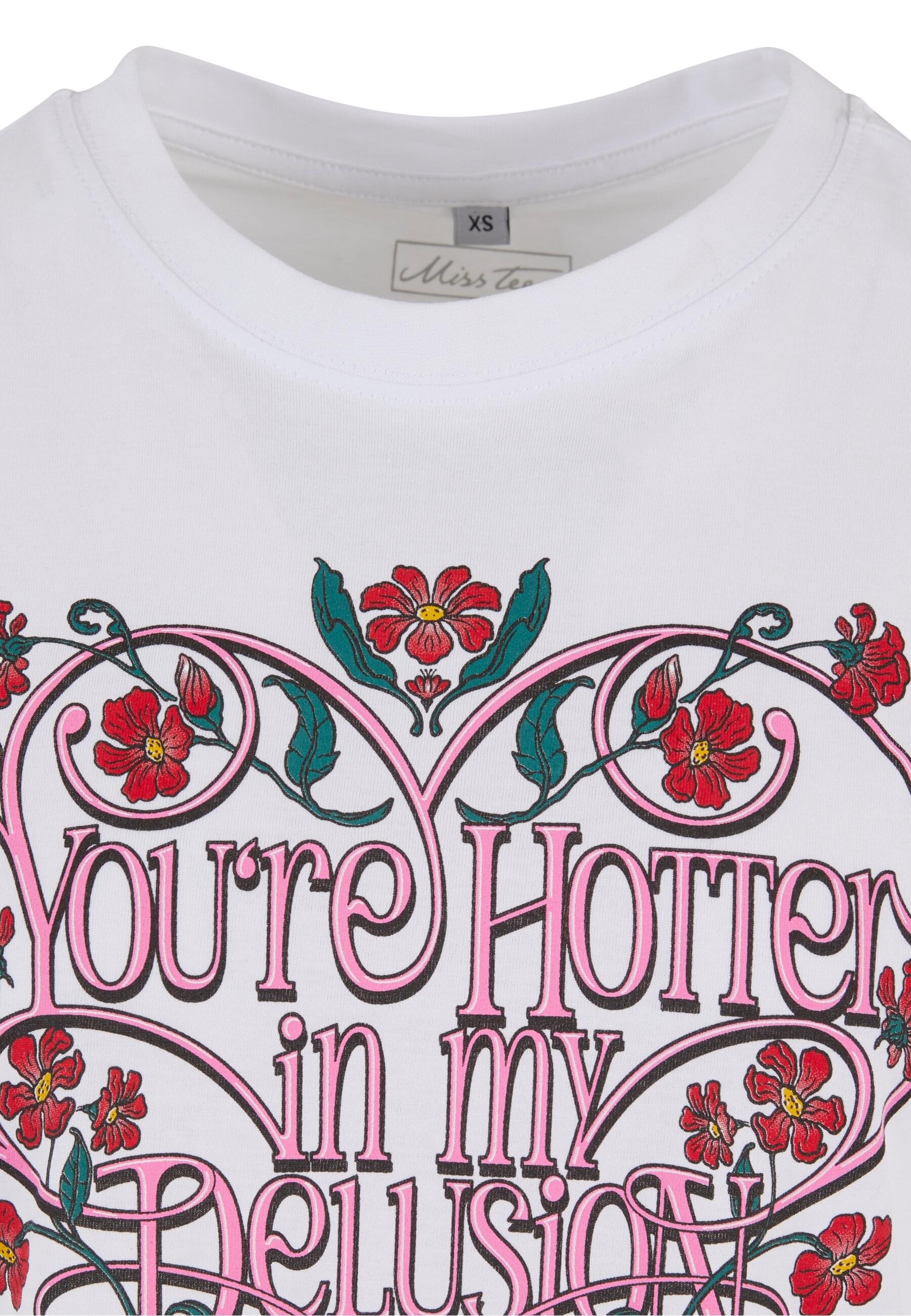 Miss Tee T-Shirt »Miss Tee Damen Hotter Delusion Ladies Short Overized Tee«, (1 tlg.)