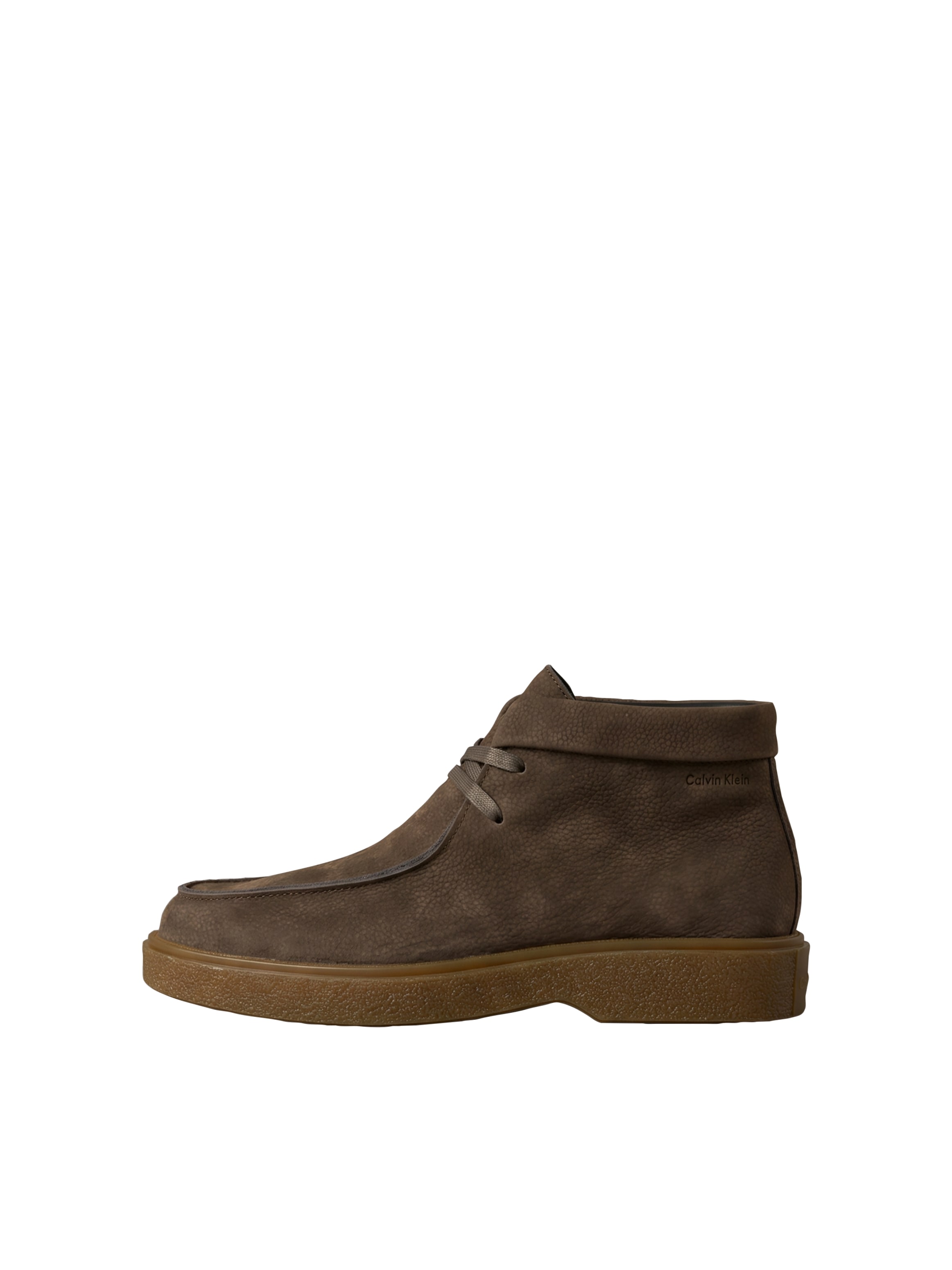 Calvin Klein Schnürboots »TEXT RUBBER APRON BOOT NU«  Boots, Schnürstiefelette im Mokassin-Look