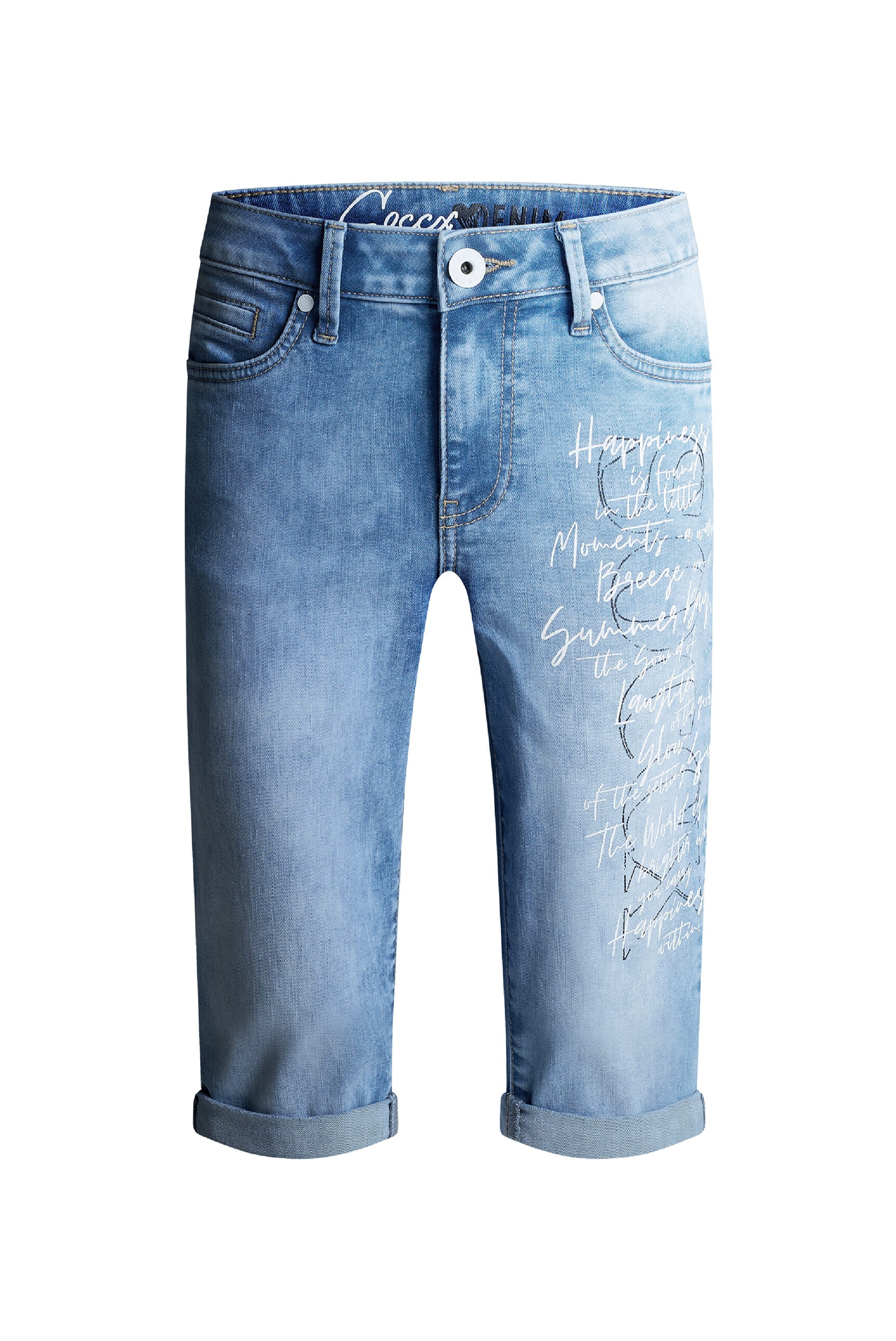 SOCCX Regular-fit-Jeans mit Turn-Up Saum