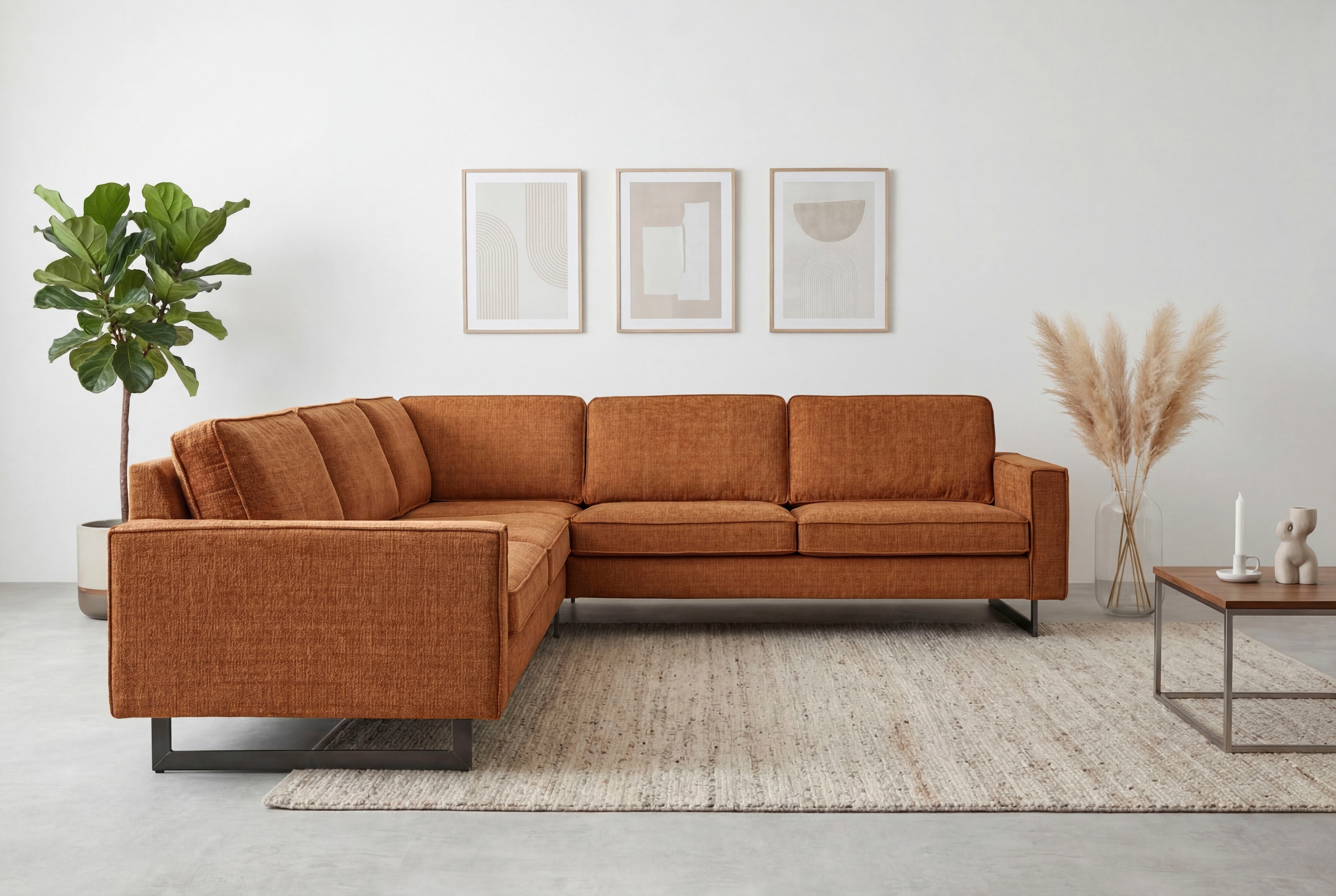 Home affaire Ecksofa "Pinto, XXL, 250/290 cm, langer Schenkel, Ottomane" Co günstig online kaufen