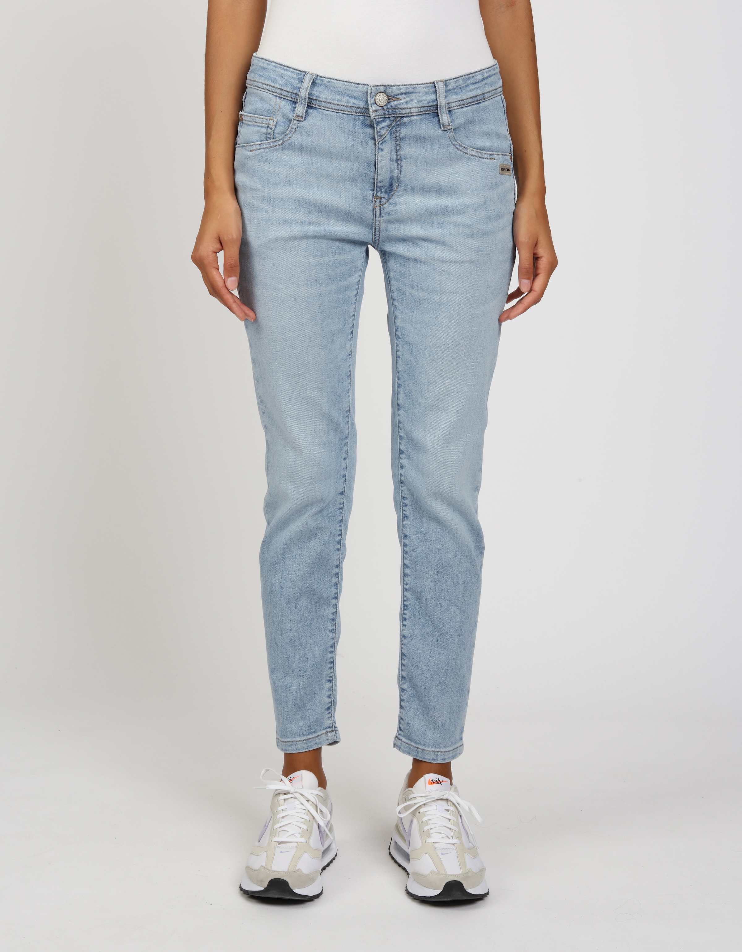 GANG Relax-fit-Jeans "94AMELIE CROPPED" aus robustem Gabardine Stretch günstig online kaufen