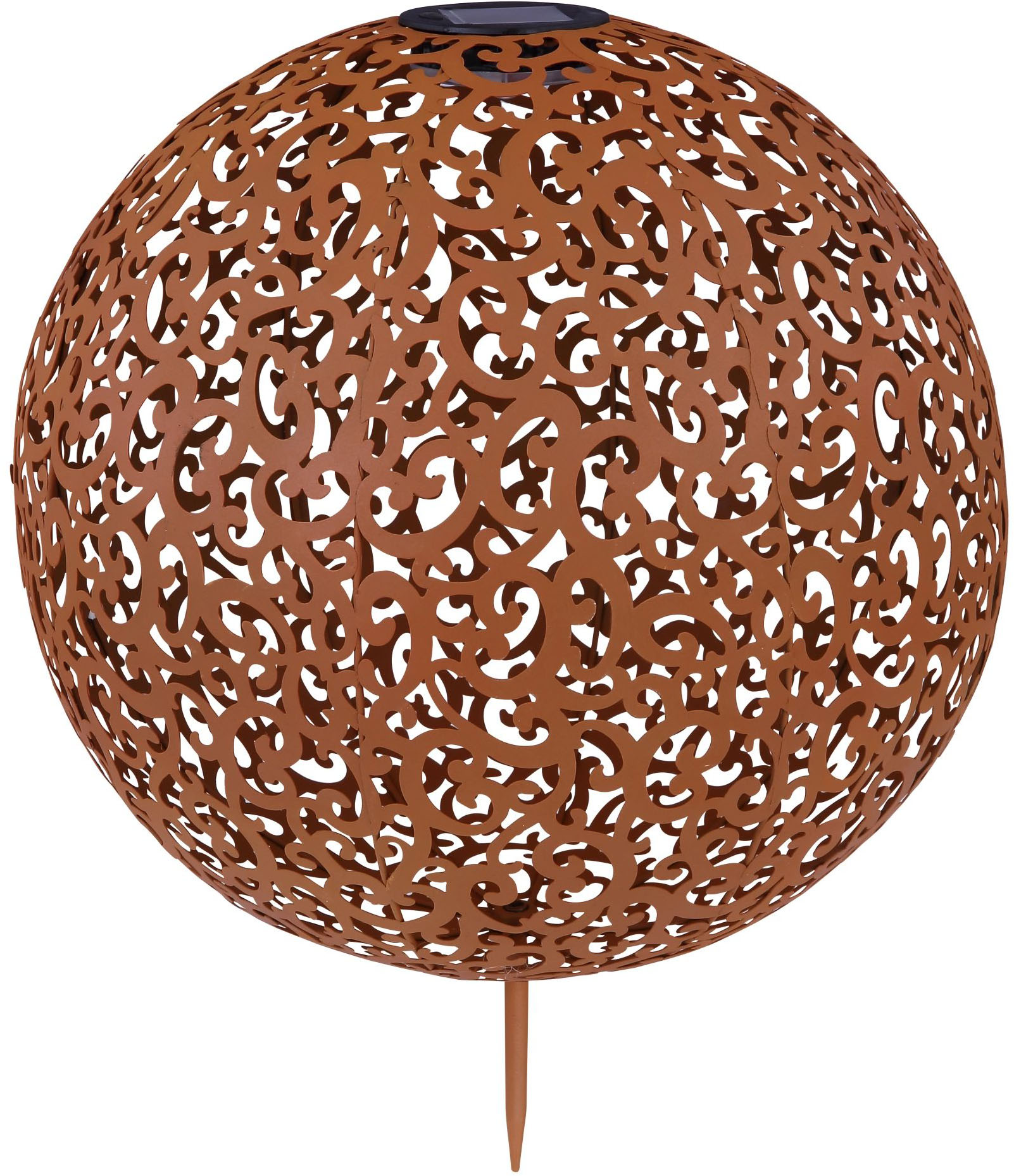 GLOBO LIGHTING LED Solarleuchte "SOLAR" LED-Modul 1 Stk. Warmweiß Solarlampe für Garten, Toller Lichteffekt, Solarkugel mit Erdspieß