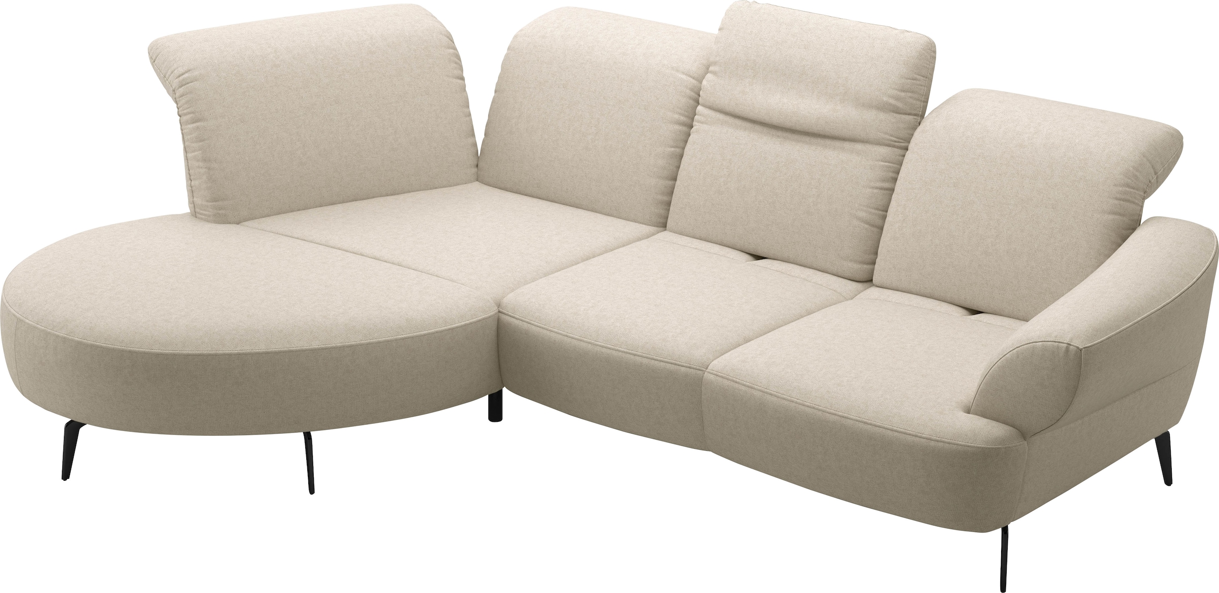 sit&more Ecksofa »Dance«, inkl.System Click&Seat und Sitztiefenverstellung