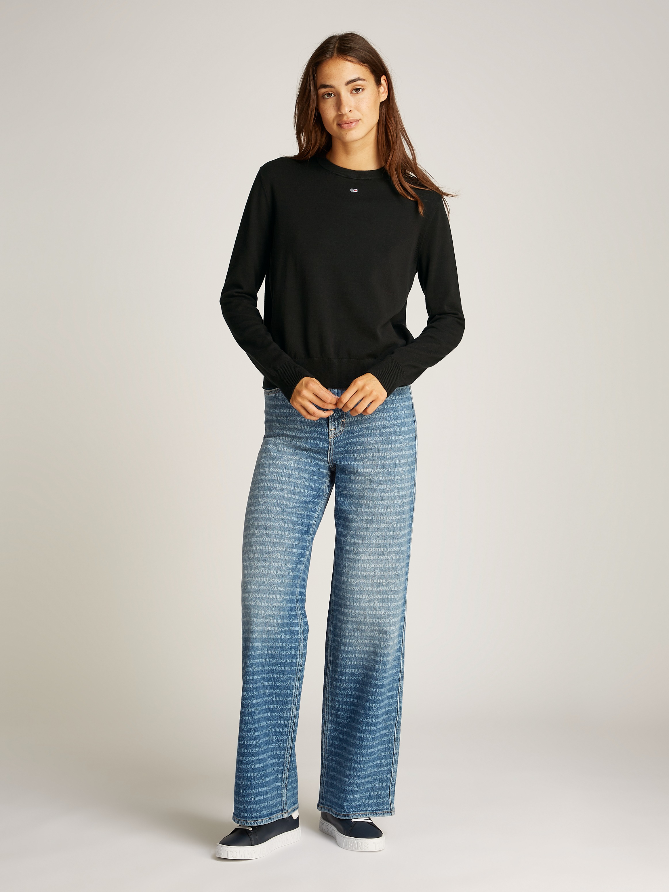 Tommy Jeans Strickpullover »TJW ESSENTIAL CREW SWEATER EXT«