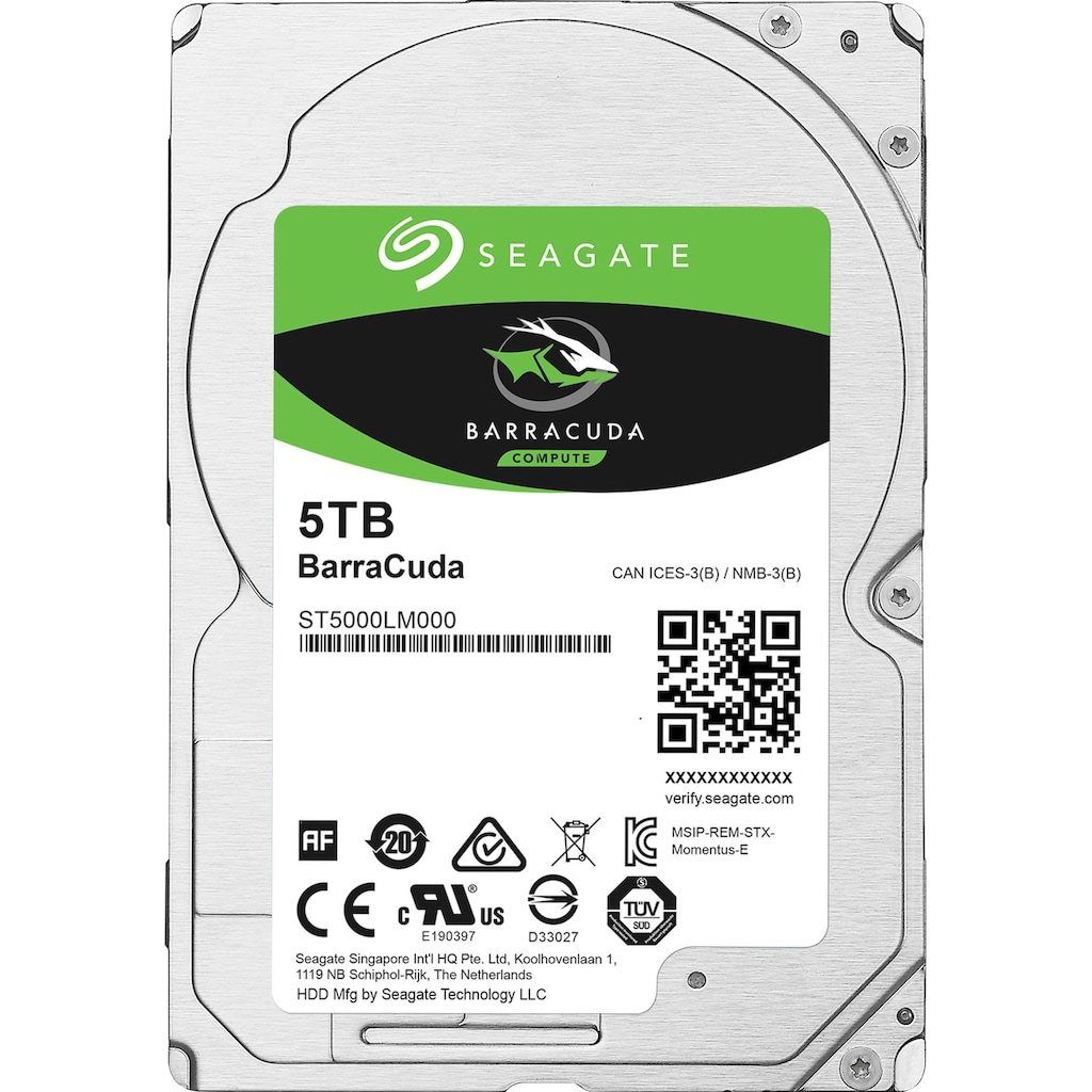 Seagate HDD-Festplatte »BarraCuda Mobile«, 2,5 Zoll, Anschluss SATA III