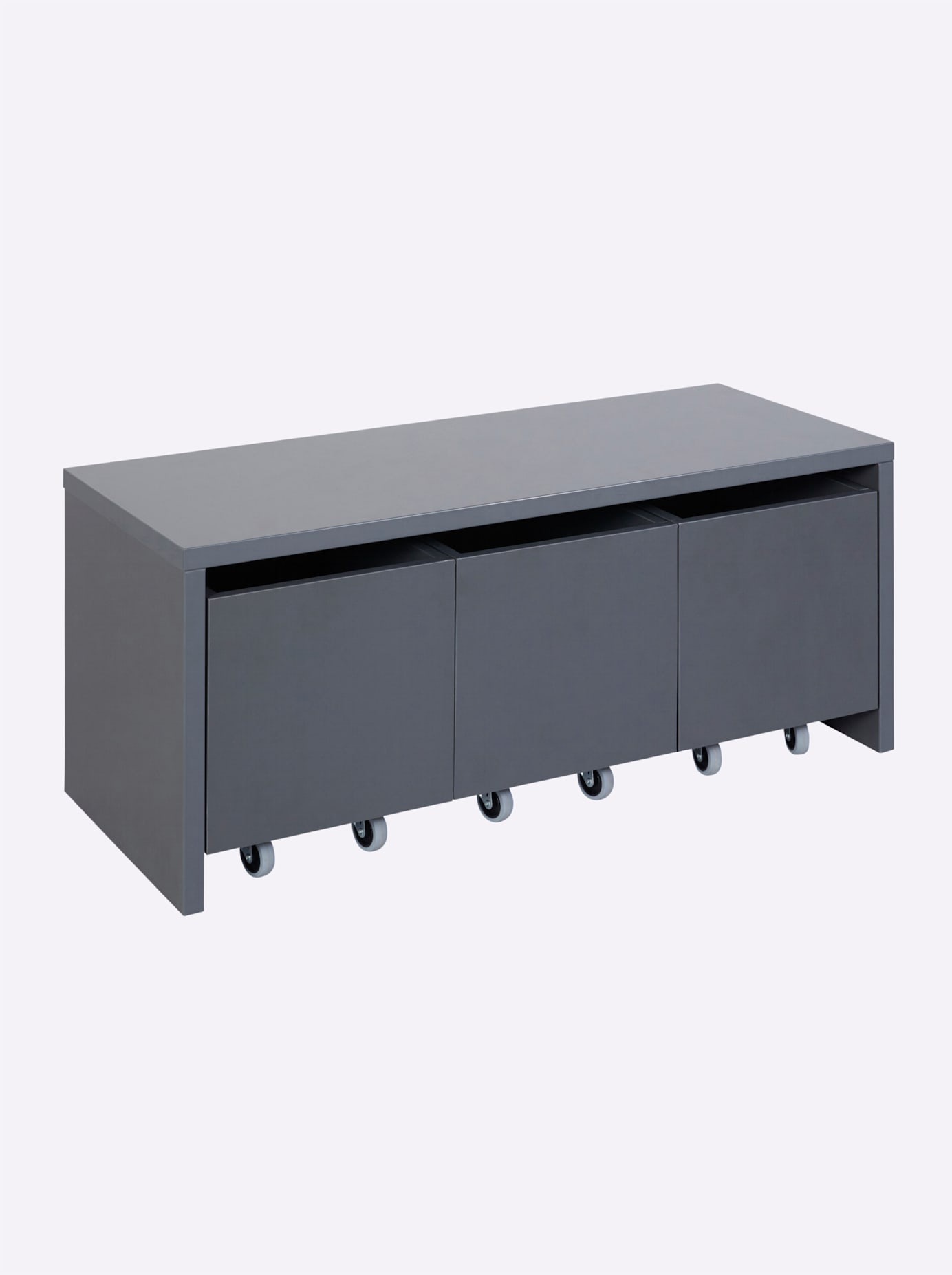 Bank HEINE HOME, grau (anthrazit), B:100cm H:40cm T:40cm, Holz, Spanplatte, Sitzbänke 2