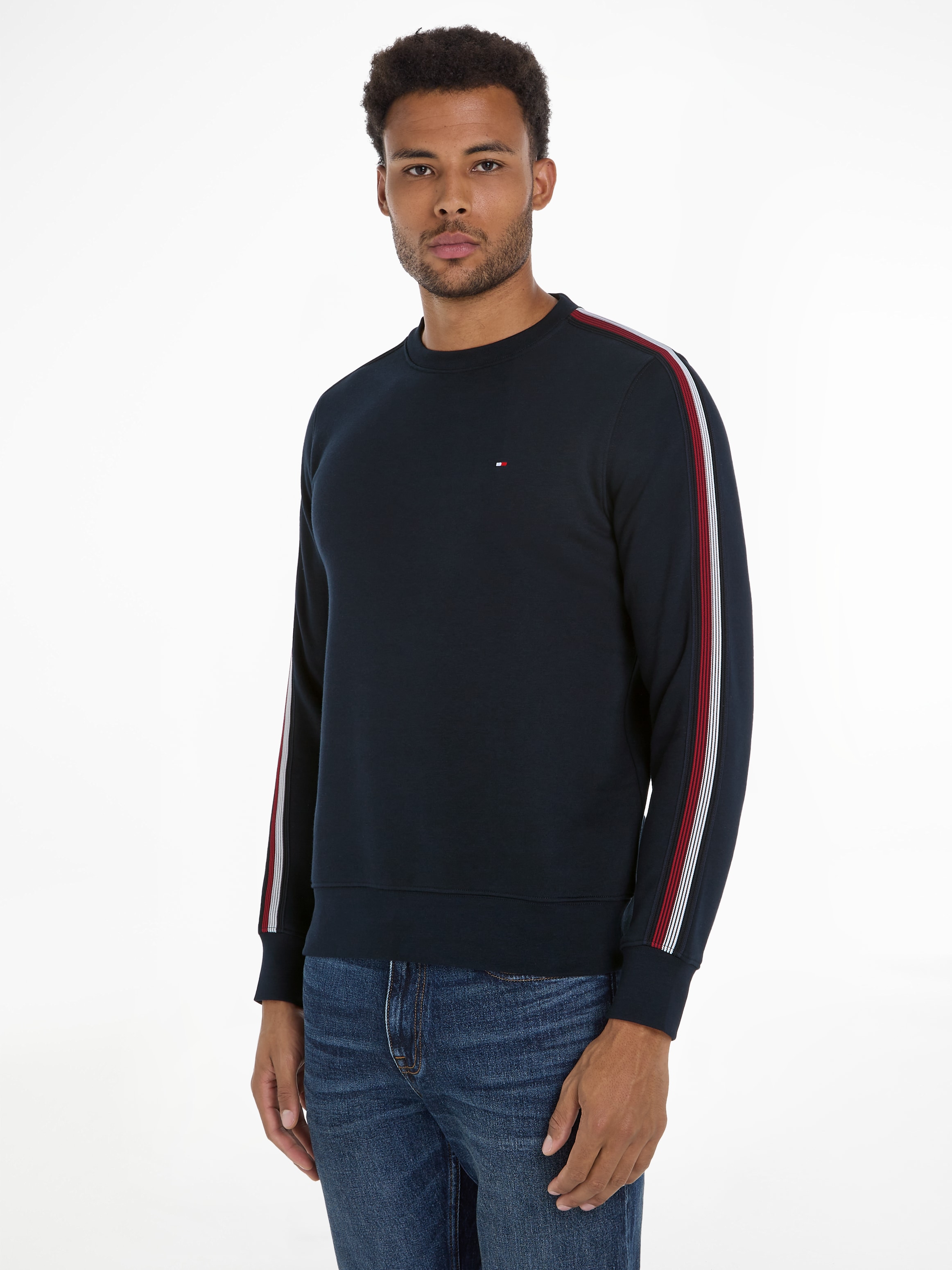 Sweatshirt »SHADOW GS STRIPE SWEATSHIRT«, Streifen in Tommy Farben auf dem Ärmel