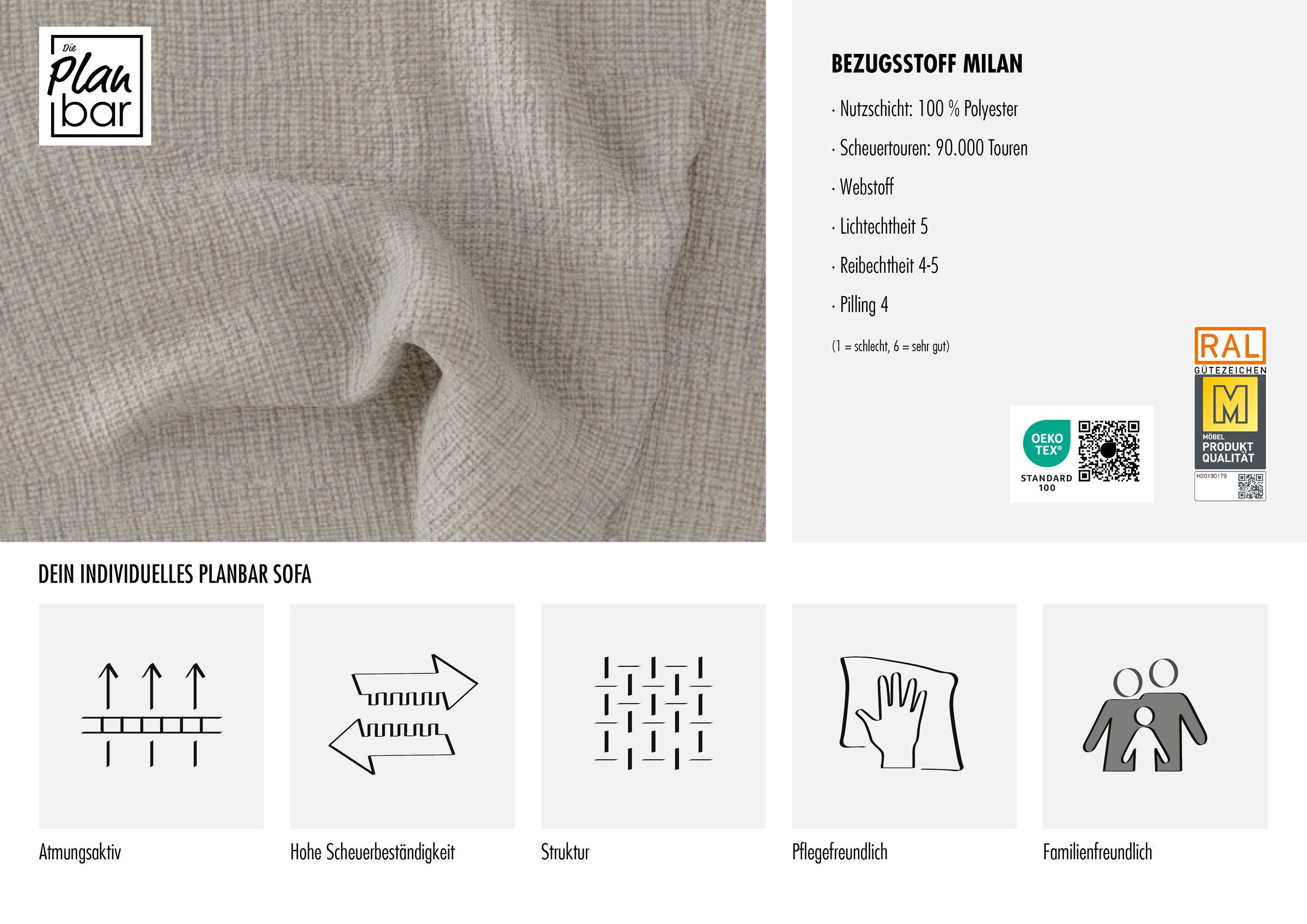 Die PlanBar Ecksofa "PP-HS10002" wahlweise mit Rückverstellung, Bettfunktio günstig online kaufen