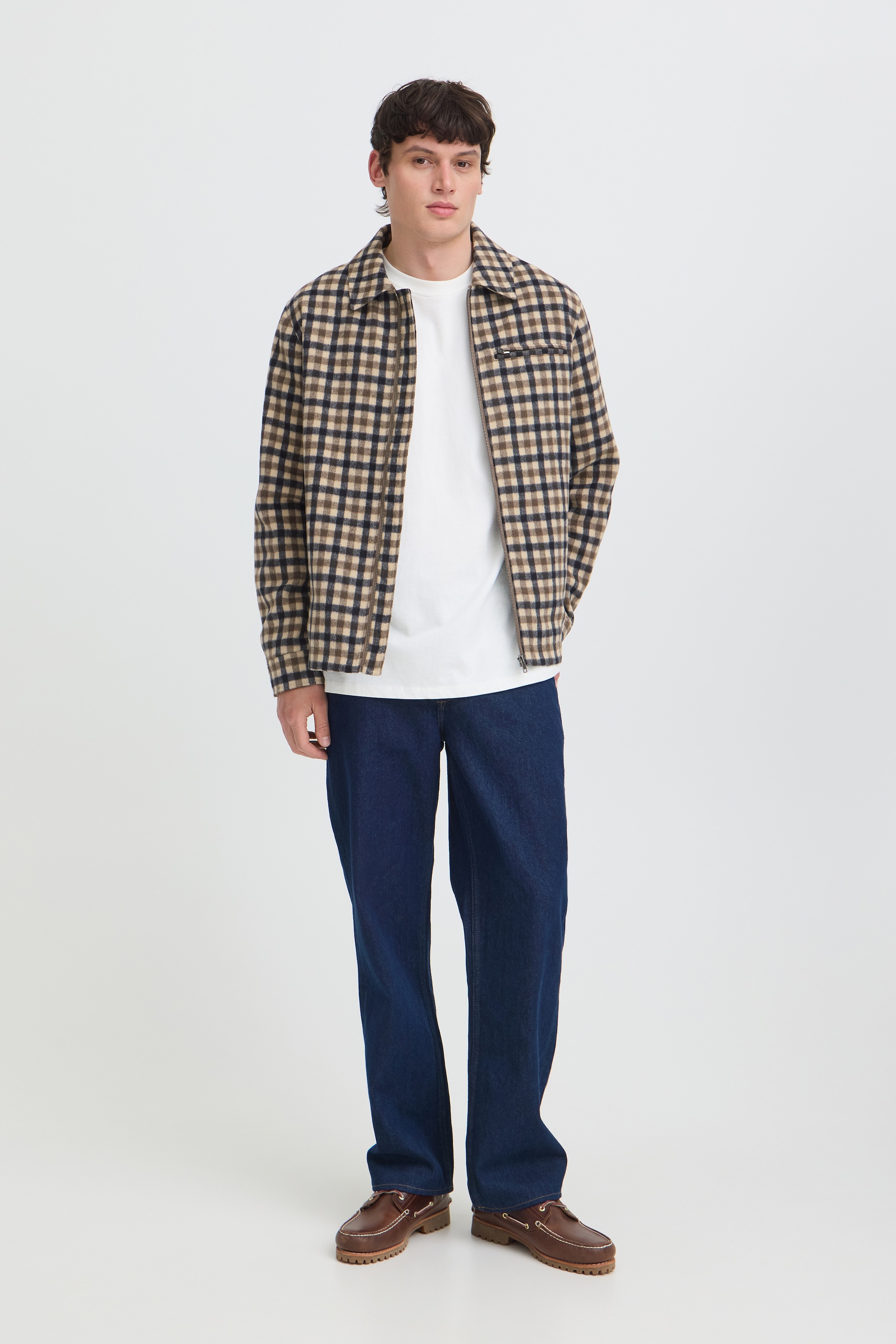 Blend Kurzjacke »BHFIFE CHECK JKT« Kunstfaser, regular fit