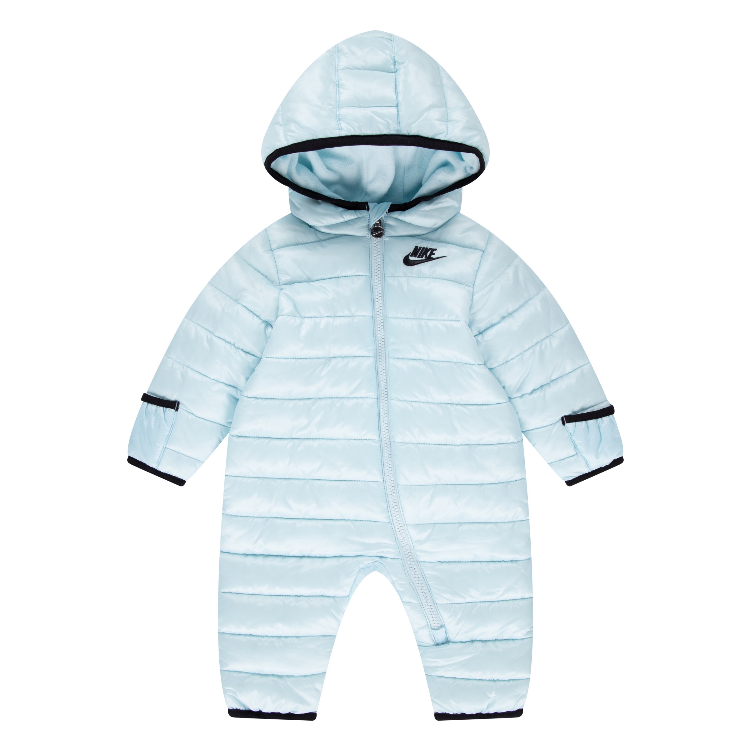 NIKE SPORTSWEAR Mädchen Schneeoverall "NKN NIKE SOLID BABY SNOWSUIT"glacier blau, Gr. 62, Obermaterial: 100% Polyester, Overalls, für Babys