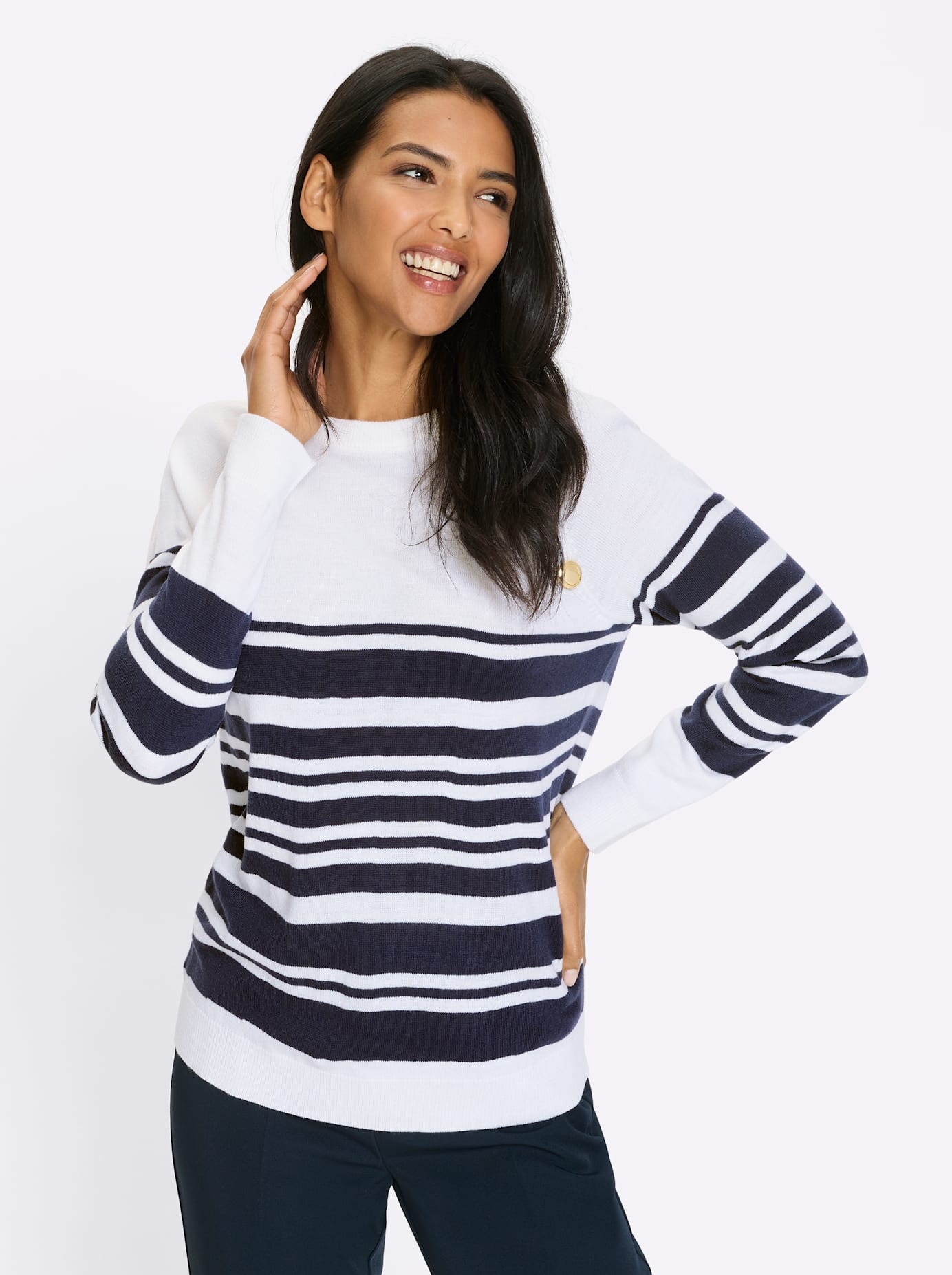 Classic Basics Streifenpullover "Ringel-Pullover" günstig online kaufen