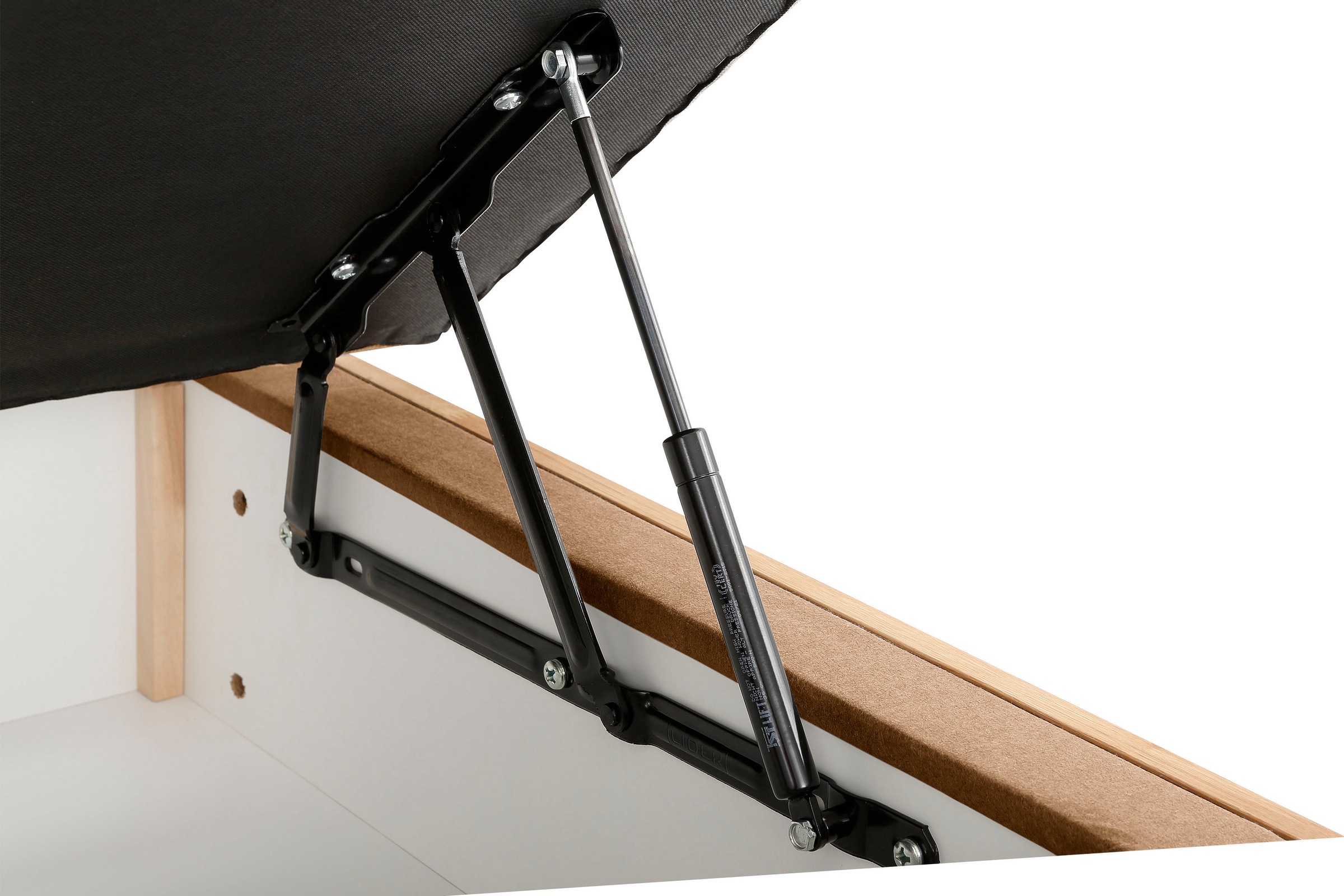 OTTO products Boxspringbett, LED-Beleuchtung, mit zertifizierten, recycelten Bezugsstoffen