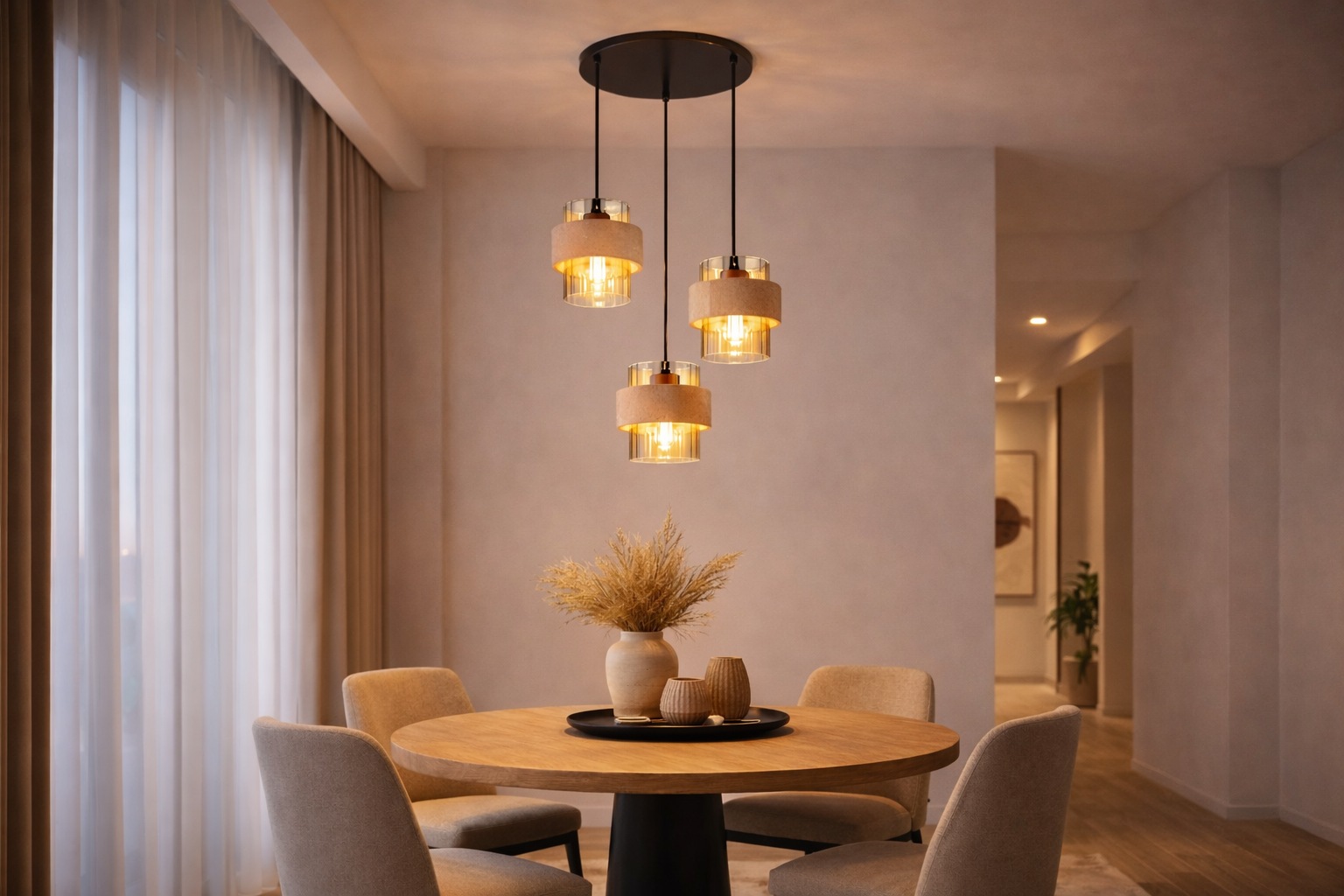 GLOBO LIGHTING Hängeleuchte »DAREN« E27 1 Stk. Hängeleuchte mit Glas & Stein, edel, warm & dekorativ