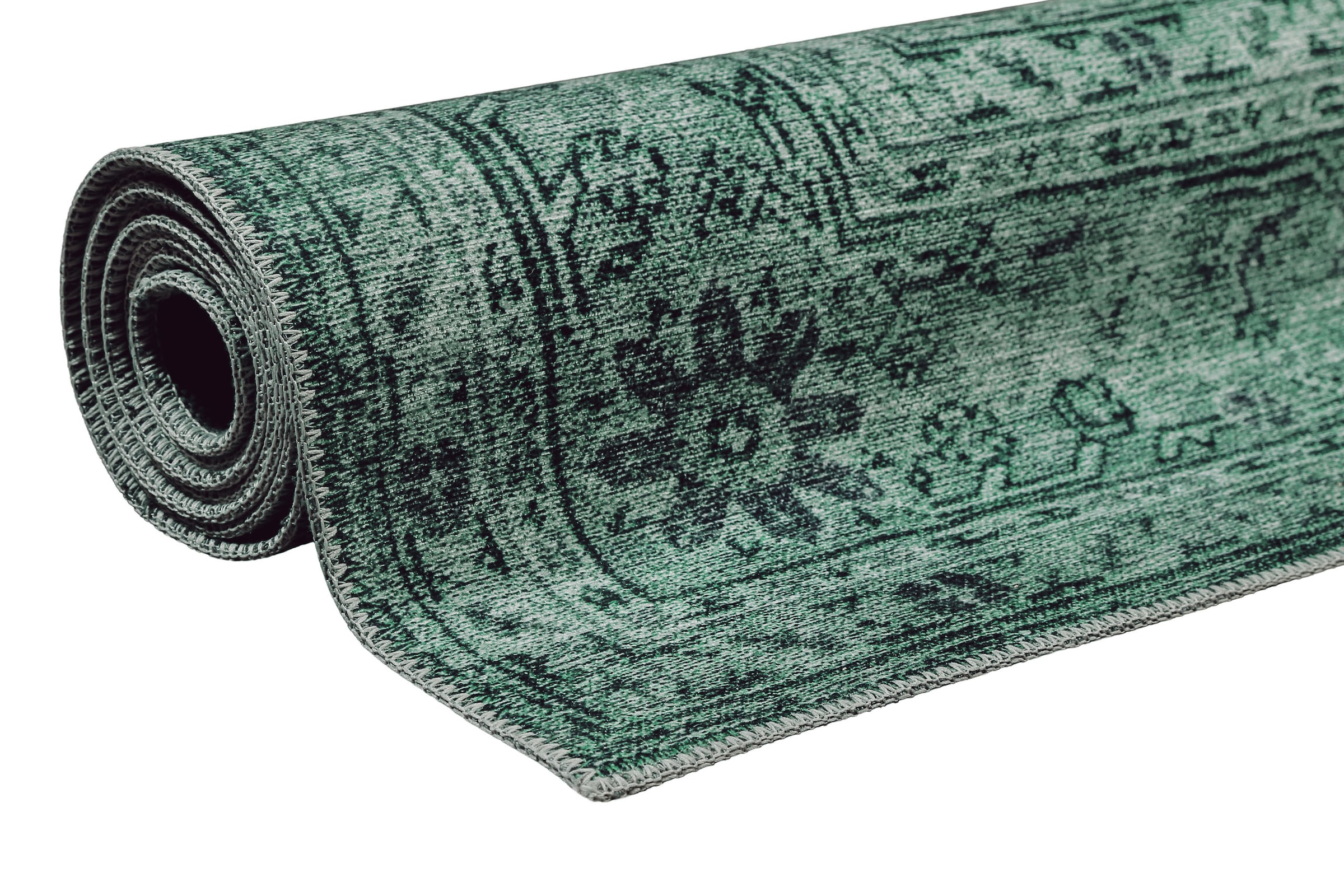 Wecon home Teppich »2nd Avenue« rechteckig 6 mm Höhe Vintage, Baumwolle, Kurzflor, Used-Look, Wohnzimmer, Schlafzimmer