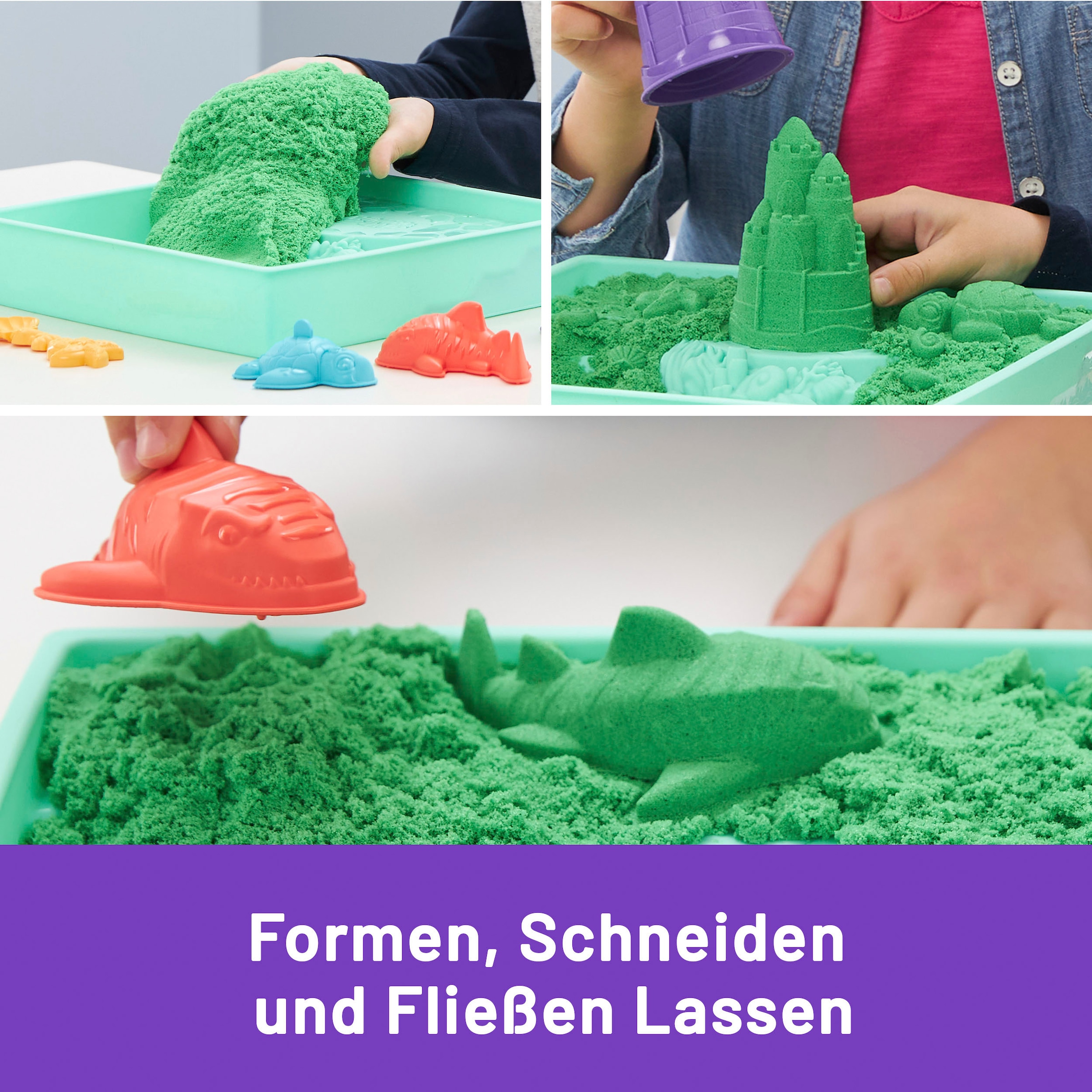 Spin Master Kreativset »Kinetic Sand - Box 454 g - Grün«