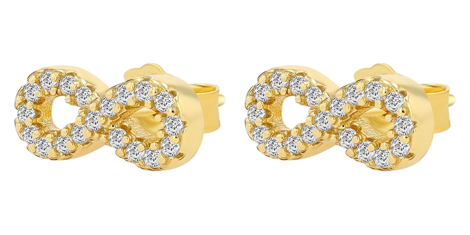 Adelia´s Paar Ohrhänger »Damen Ohrringe – Ohrstecker Unendlichkeitszeichen aus 925 Silber« Ein stilvolles Geschenk für besondere Momente