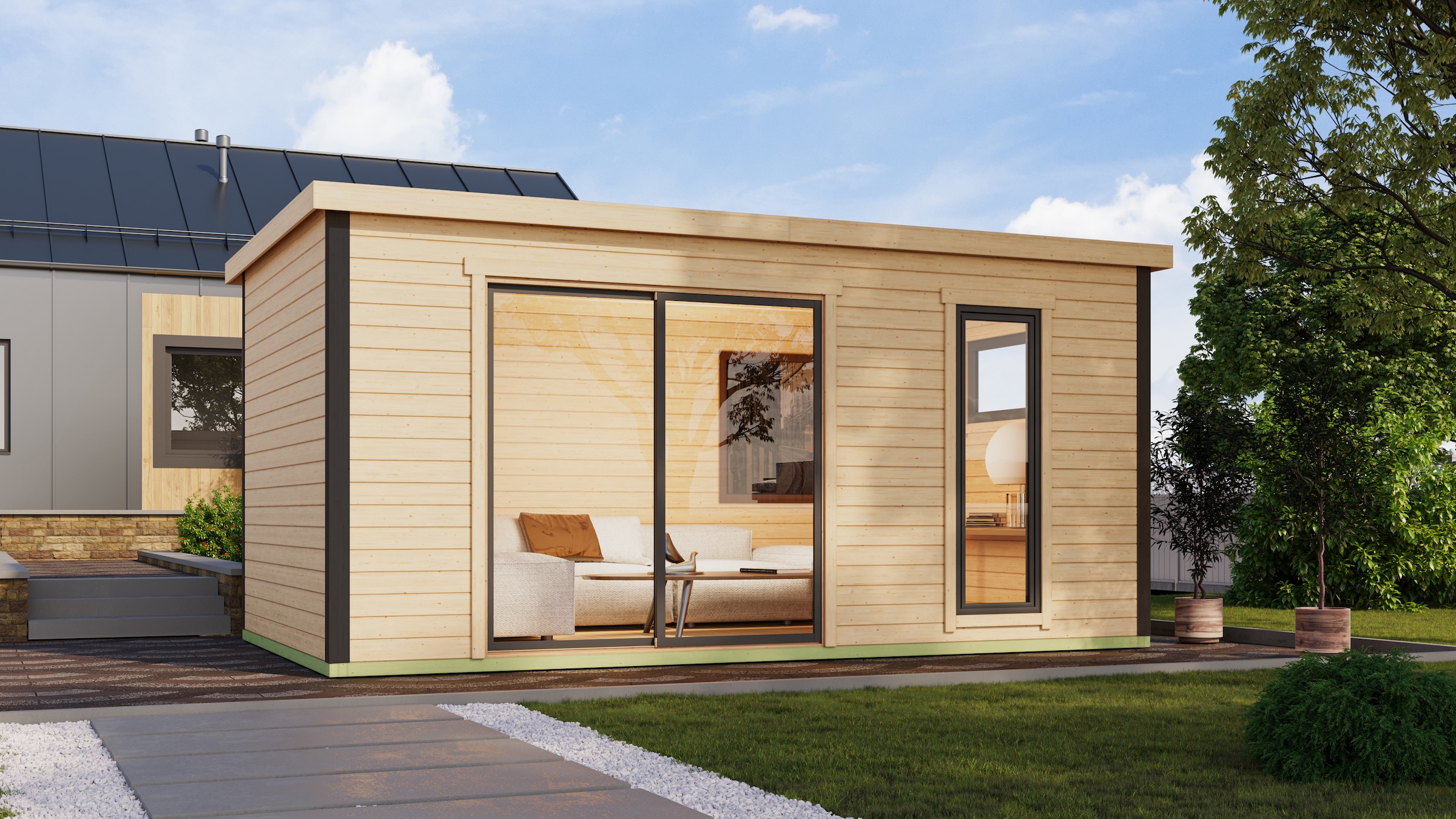 Nordic Holz Gartenhaus "AUSTIN 7" günstig online kaufen