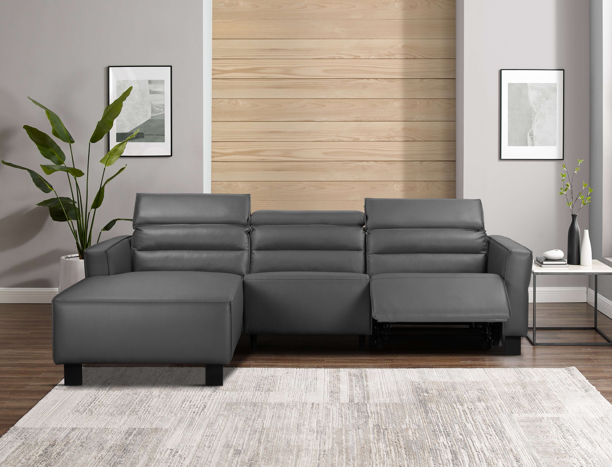 Places of Style Ecksofa »Carpari, L-Form, 263 cm, mit manueller o. elektrischer Relaxfunktion«, und USB/ Kopfteilverstellg