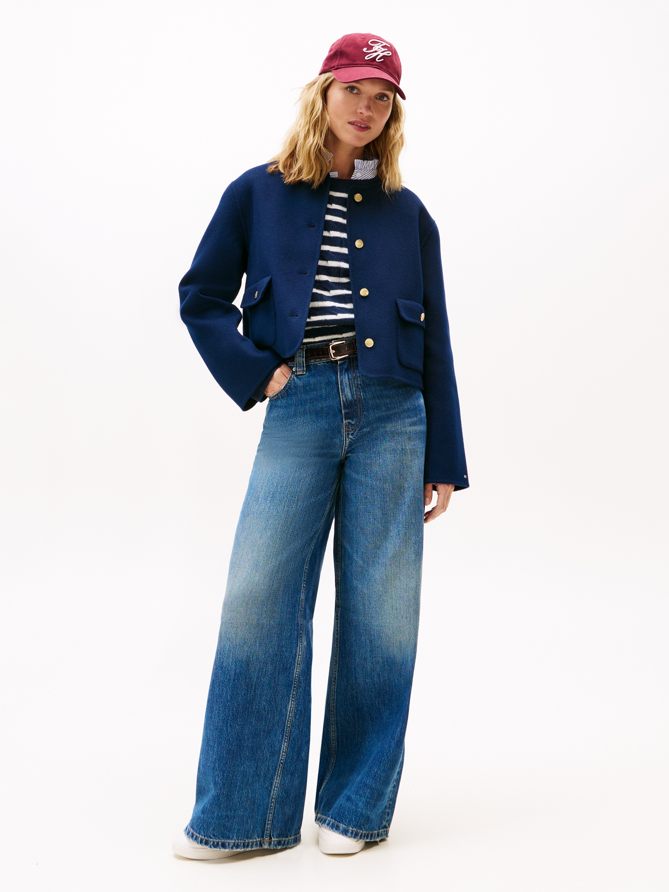 Tommy Hilfiger Kurzjacke »DF WOOL BLEND REG LADY JACKET«, mit Wolle