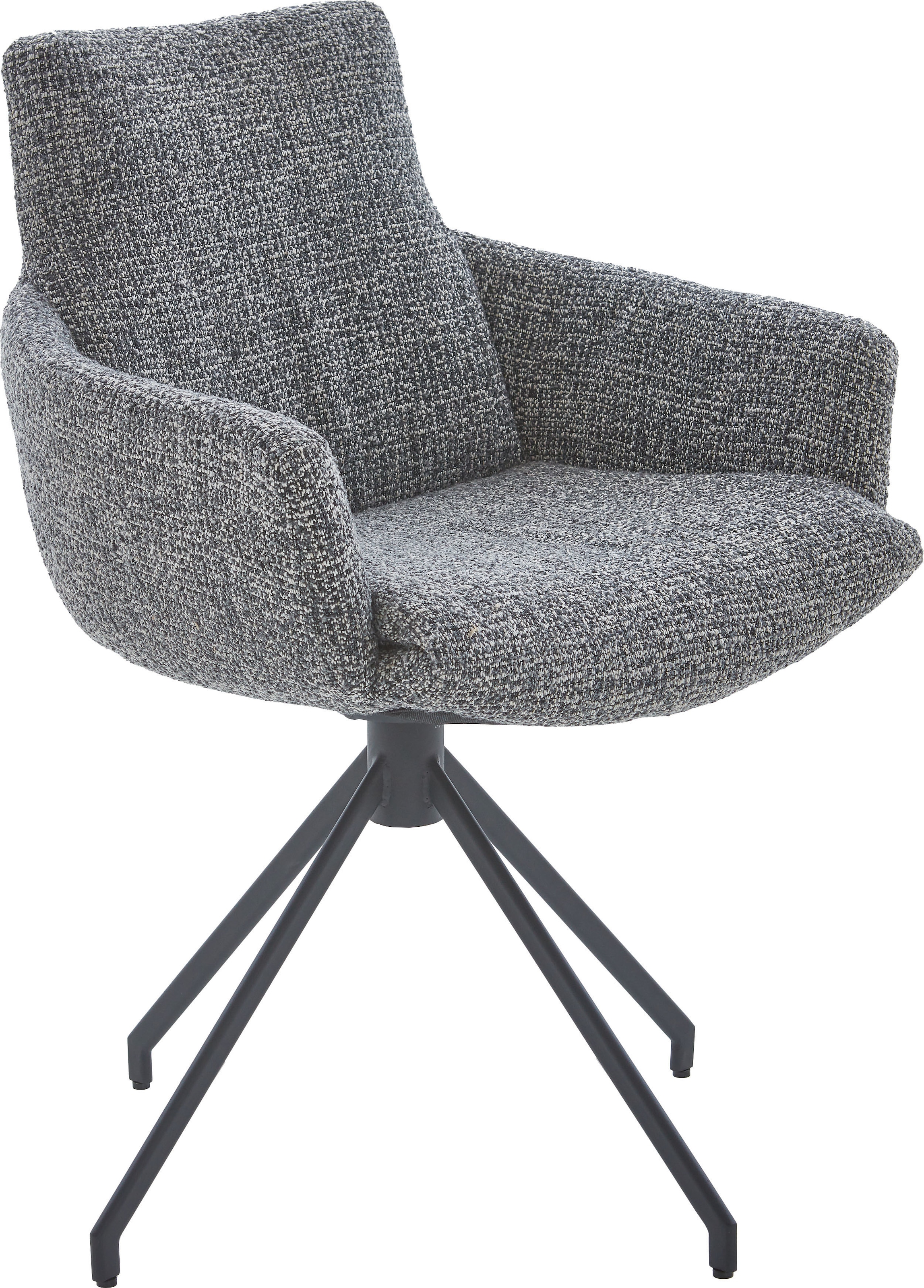 NIEHOFF SITZMÖBEL Esszimmerstuhl, Flachgewebe, 2er Set, Bezug in Bouclé-Opt günstig online kaufen