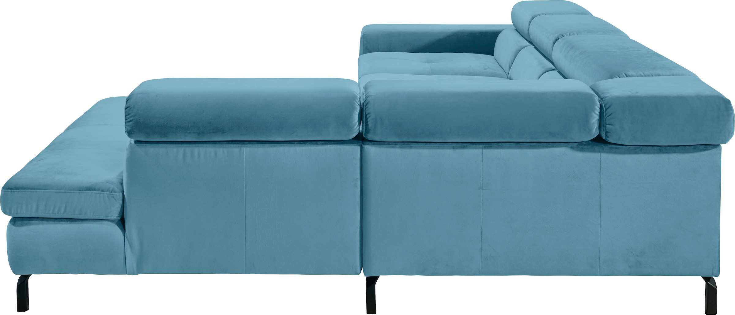 GALLERY M branded by Musterring Ecksofa »Felicia Due L-Form«, Wahlweise mit Sitzvorzug, inkl. Kopfteilverstellung, Sitzhöhe 40 cm