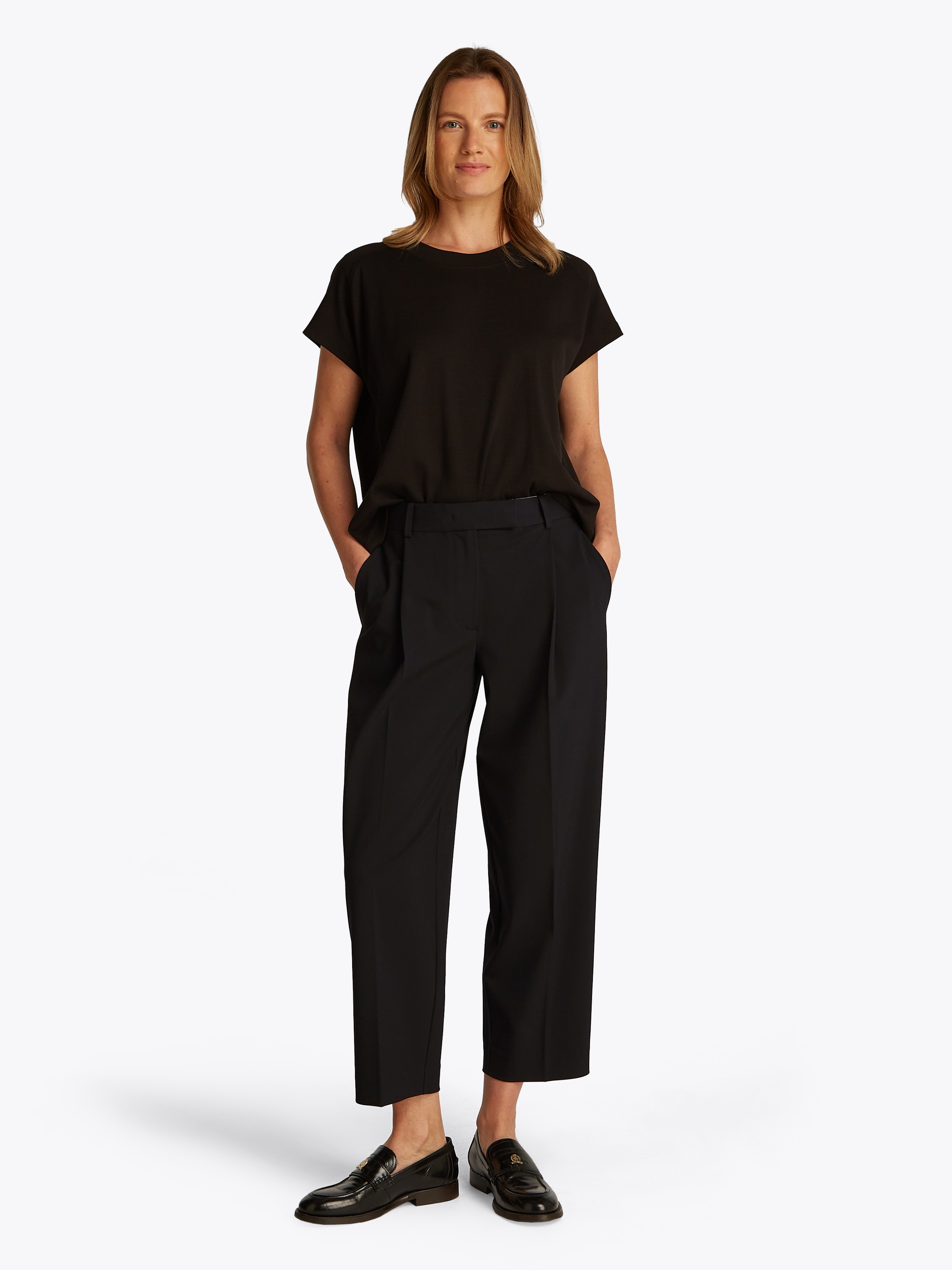 Thumbnail - Tommy Hilfiger Webhose "Low Normal Waist Bi-Stretch" Gürtelschlaufe, elastisch, pflegeleicht bügelfrei, Business casual