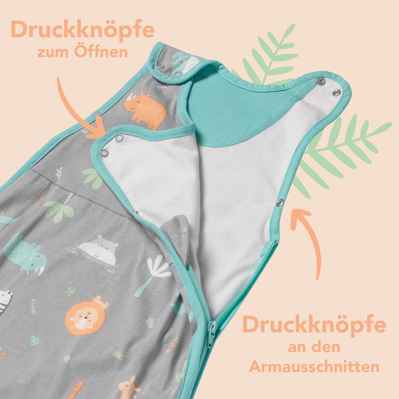Schlummersack Babyschlafsack »Schlafsack ohne Füßen 1.0 Tog«
