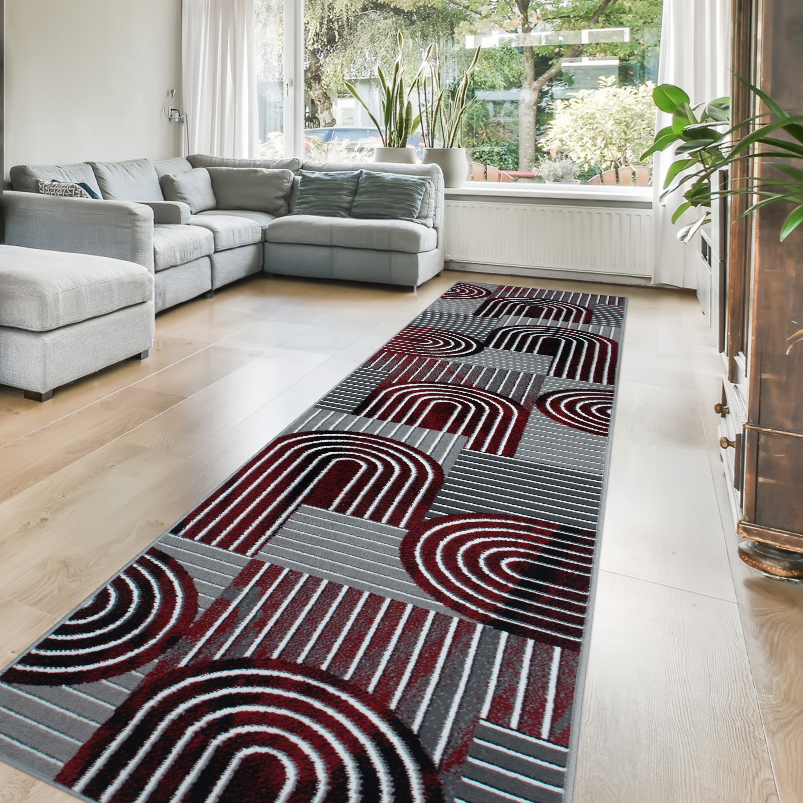 OTTO home Teppich "Lysandra" rechteckig 8 mm Höhe 3D-Effekt, softer Kurzflor, pflegeleicht, leichter Glanz, Scandi-Look